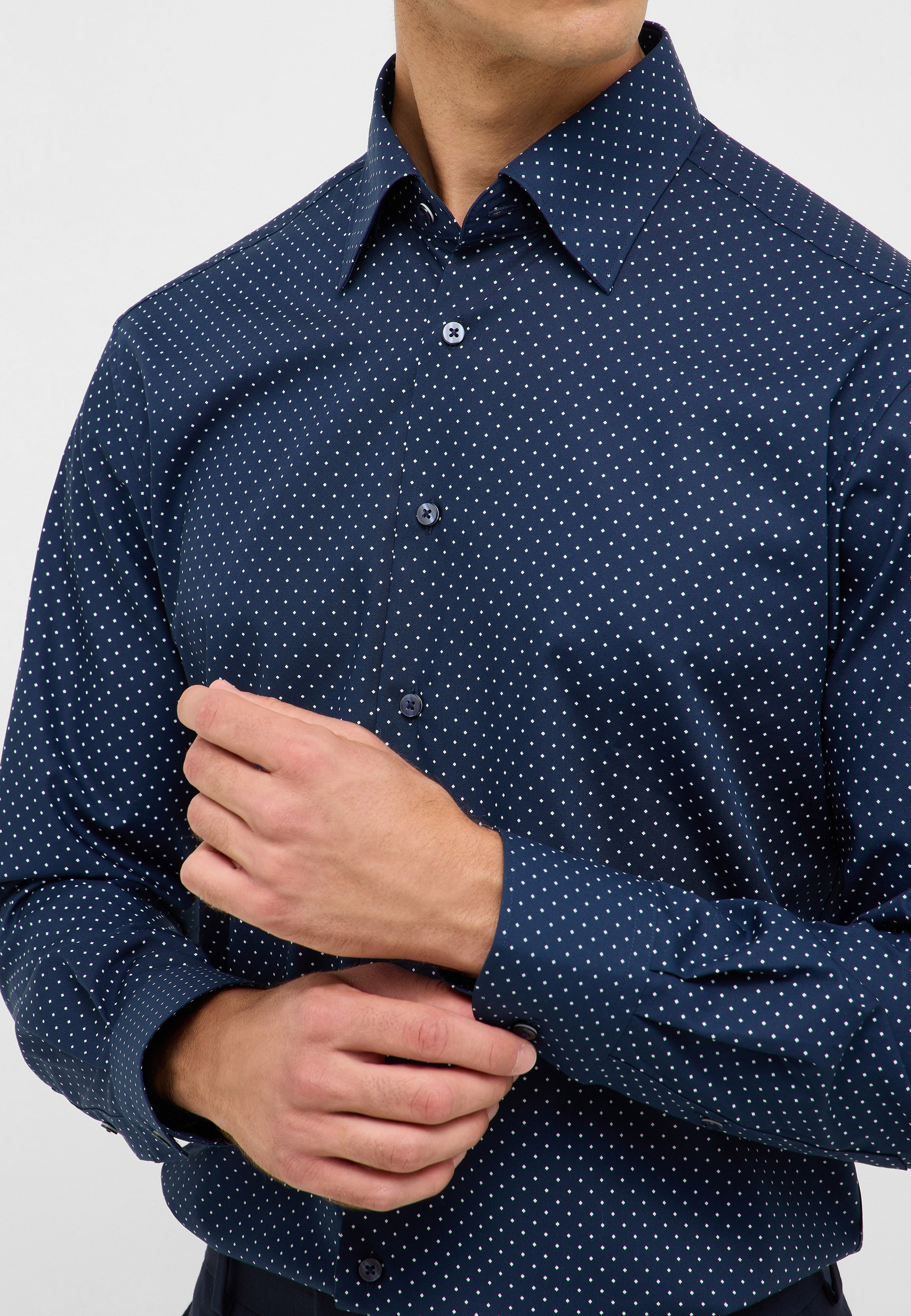 Eterna Langarmhemd »MODERN FIT« NON IRON (bügelfrei)