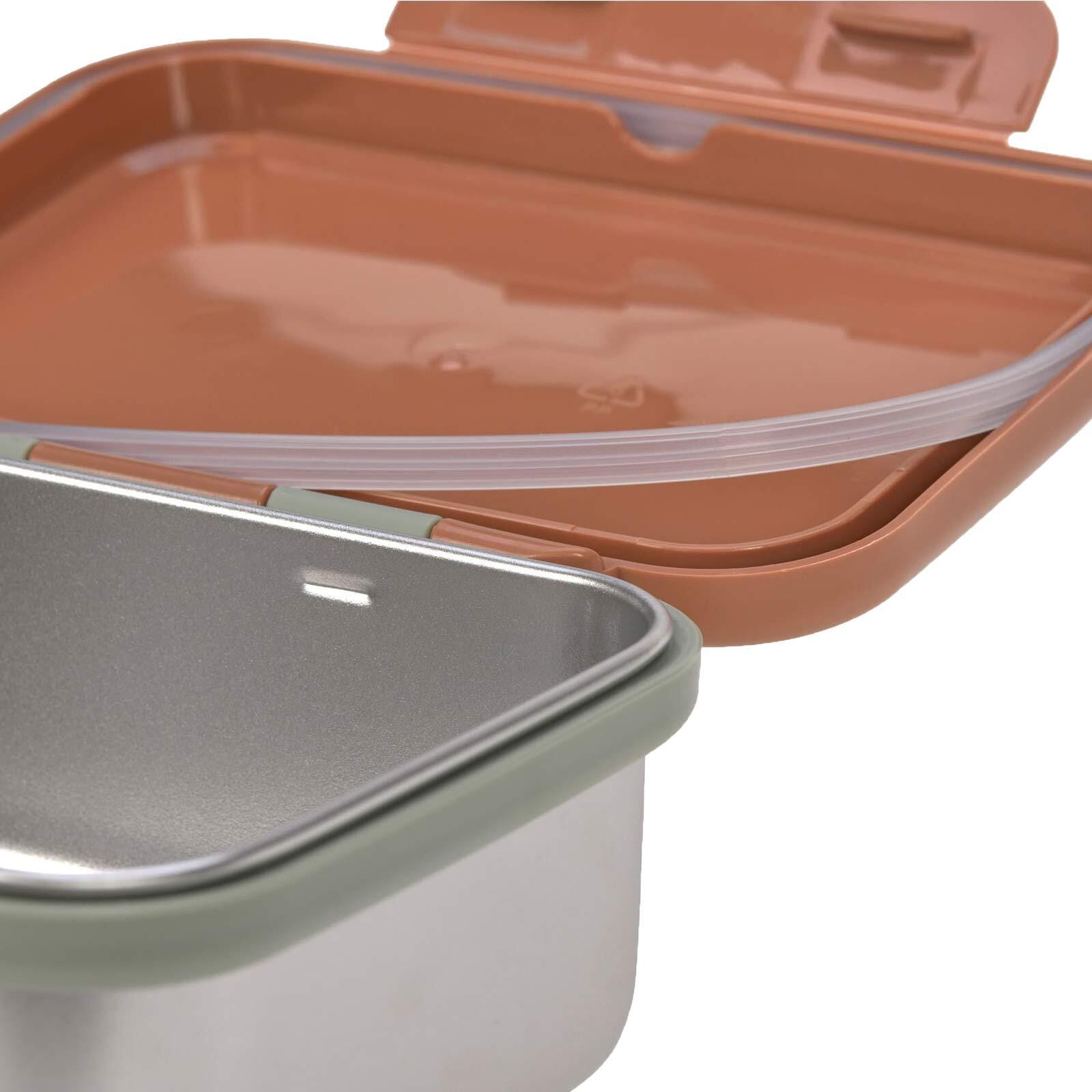 LÄSSIG Lunchbox »Edelstahl Lunchbox 17,3 x 13,3 x 6,9 cm«, (1 tlg.)
