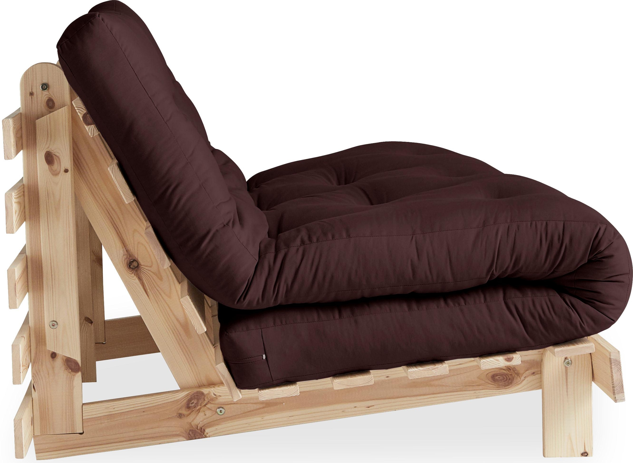 Karup Design Daybett »Roots Schlafsofa, Gästebett, Sofa inkl. Futonmatratze«, Liegefläche 90/140/160 x200 cm, FSC® zertifizierte Kiefer