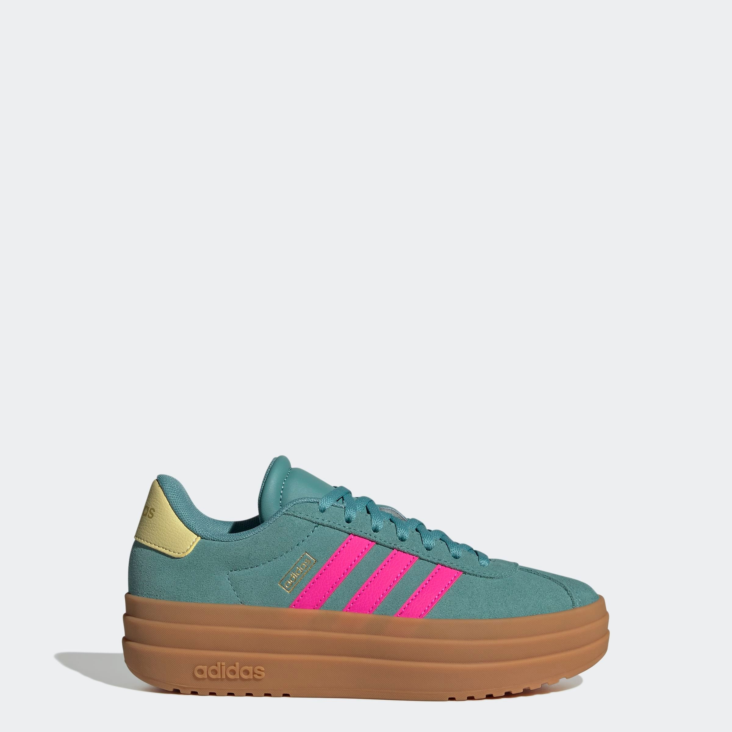 adidas Sportswear Plateausneaker »VL COURT BOLD LIFESTYLE KIDS«, Design auf den Spuren des adidas Gazelle Bold