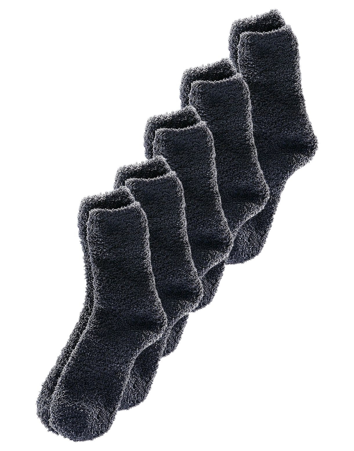 Lavana Kuschelsocken, (Packung, 5 Paar), ideal als Hausschuhersatz