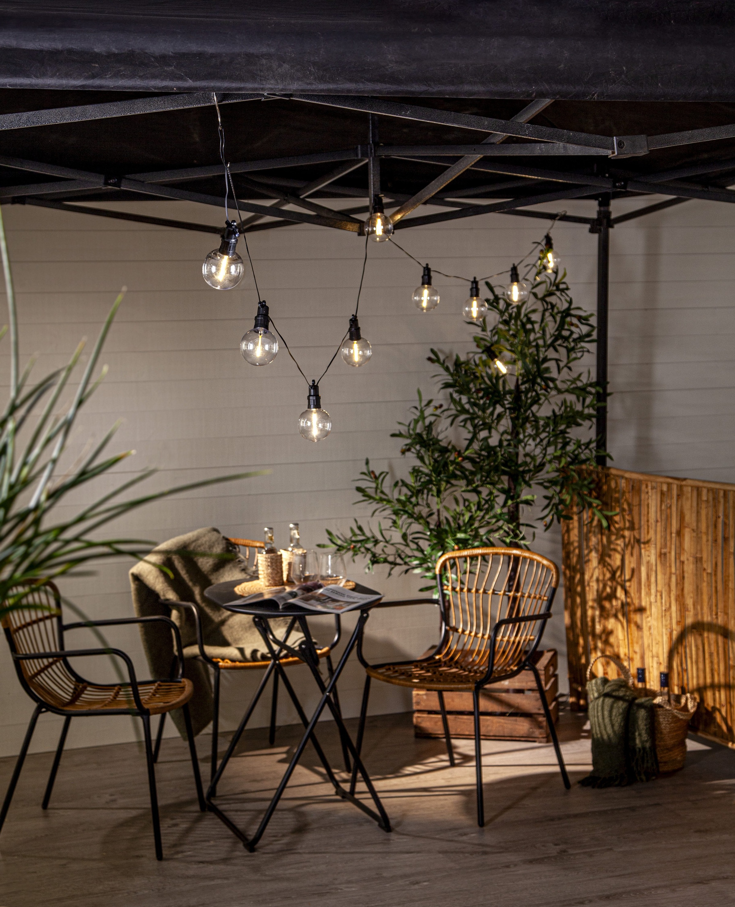 Parforce Traditional Hunting LED-Lichterkette »Circus Nevada« 10 Stk.-flammig Kunststoff, ca. 450x14 cm, 5m Zuleitung, Trafo, outdoor