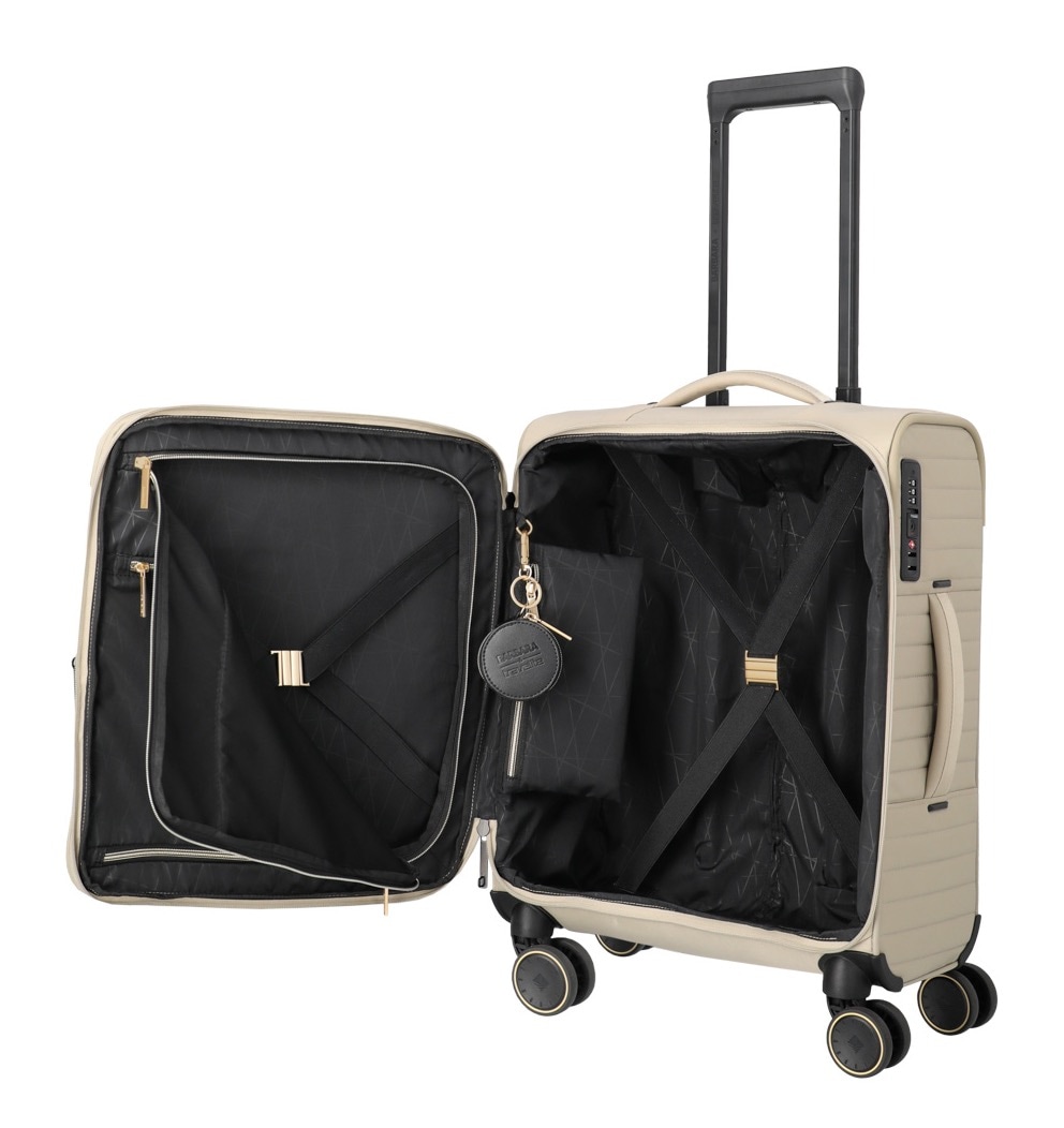 travelite Weichgepäck-Trolley »BARBARA STEPP Weichgepäck-Koffer« 40 l 4 Rollen Volumenerweiterung und Schlüsselanhänger – stylisches Reisegepäck