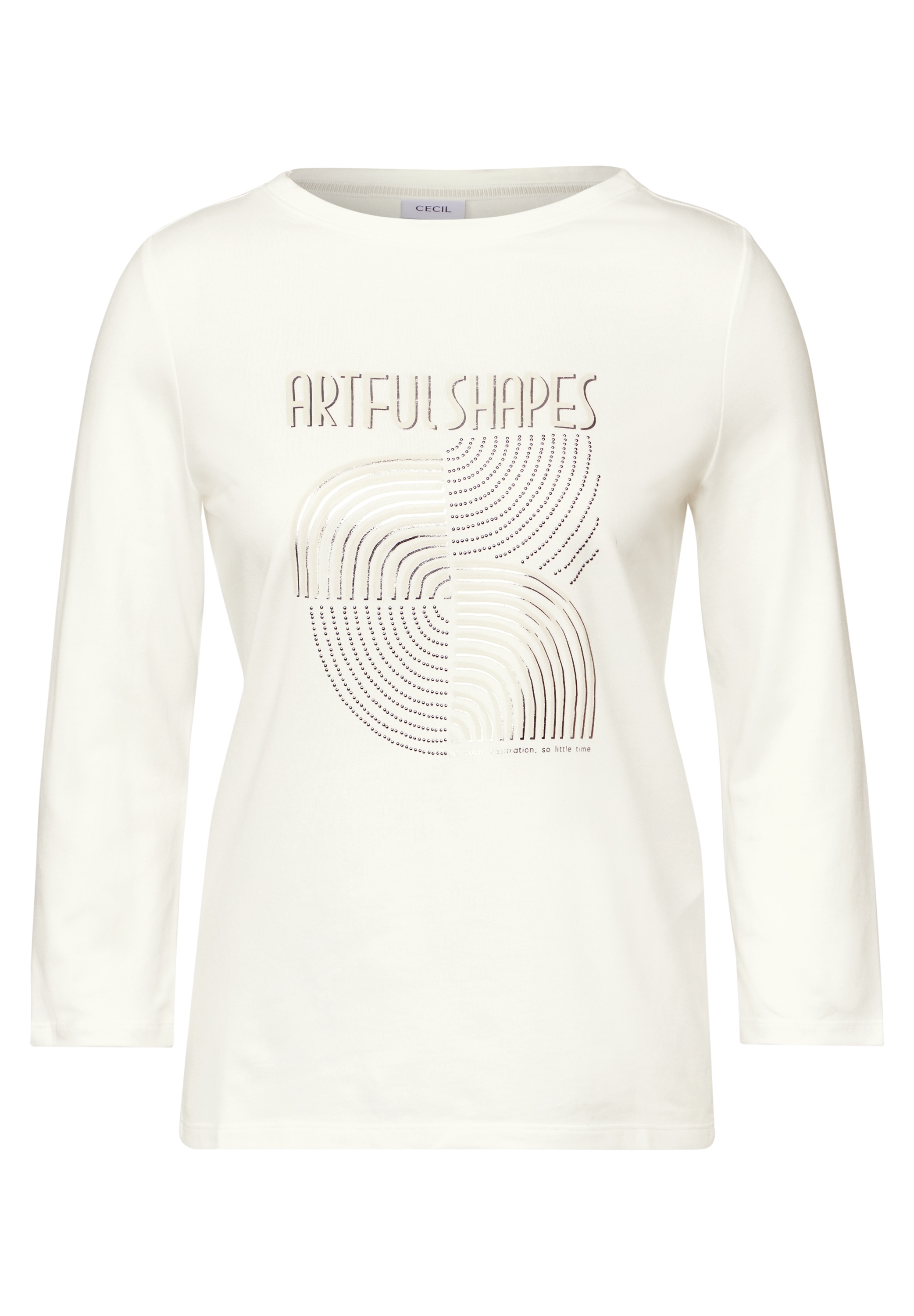 Cecil Langarmshirt, mit Schimmer-Print