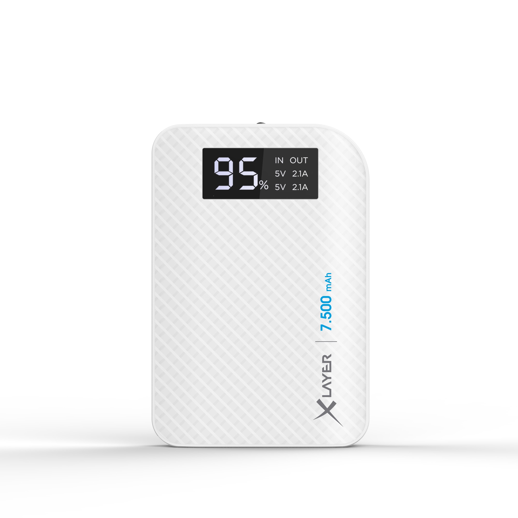 Zusatzakku »Powerbank Pure Carbon White 7500mAh Smartphones/Ta«