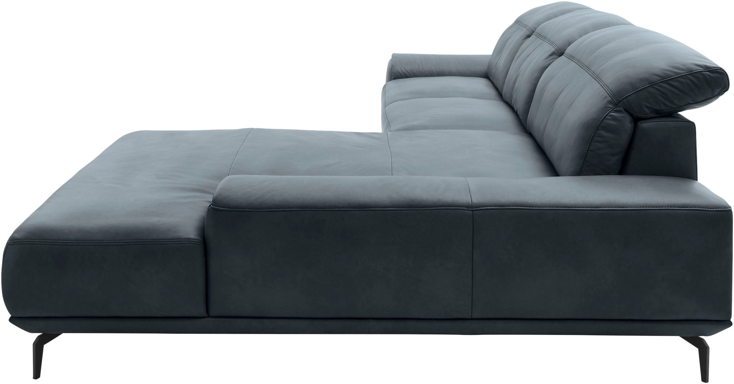 Musterring Wohnlandschaft »MR 2490«, Fuß Schwarz, Sitzhöhe 46cm, wahlweise mit Funktionen, Maße 342x207 cm
