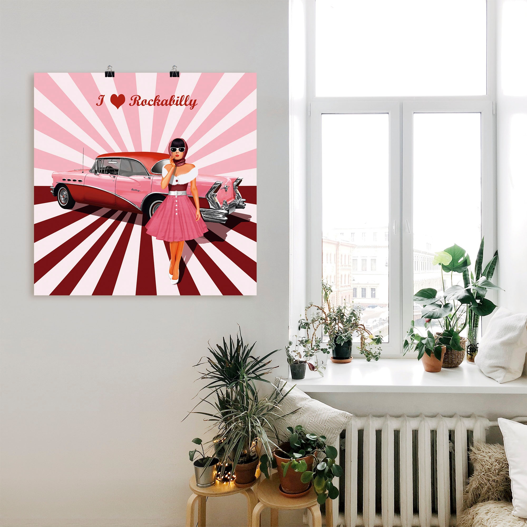 Artland Wandbild »Ich liebe Rockabilly« Ausstellungsplakate 1 Stk. tlg. als Alubild, Outdoorbild, Leinwandbild, Poster, Wandaufkleber