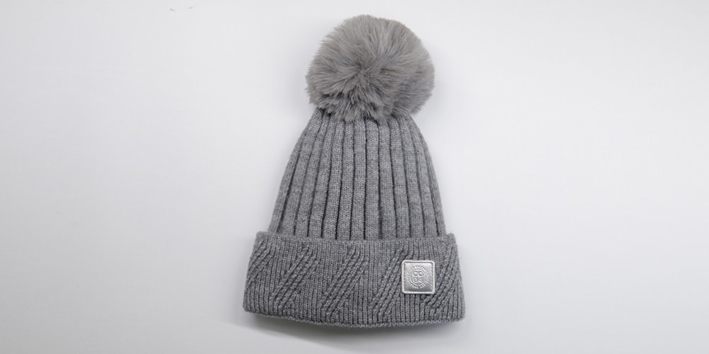 chillouts Bommelmütze elastisch, Formbeständig, gefüttert, mit breitem Umschlag