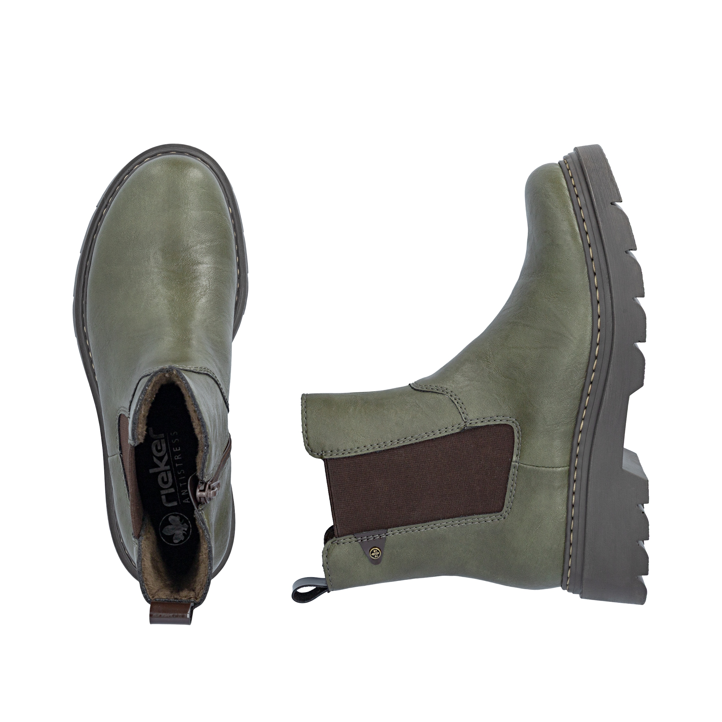 Rieker Chelseaboots  Schlupfboots, Stiefelette, Ankleboots mit seitlichem Stretcheinsatz