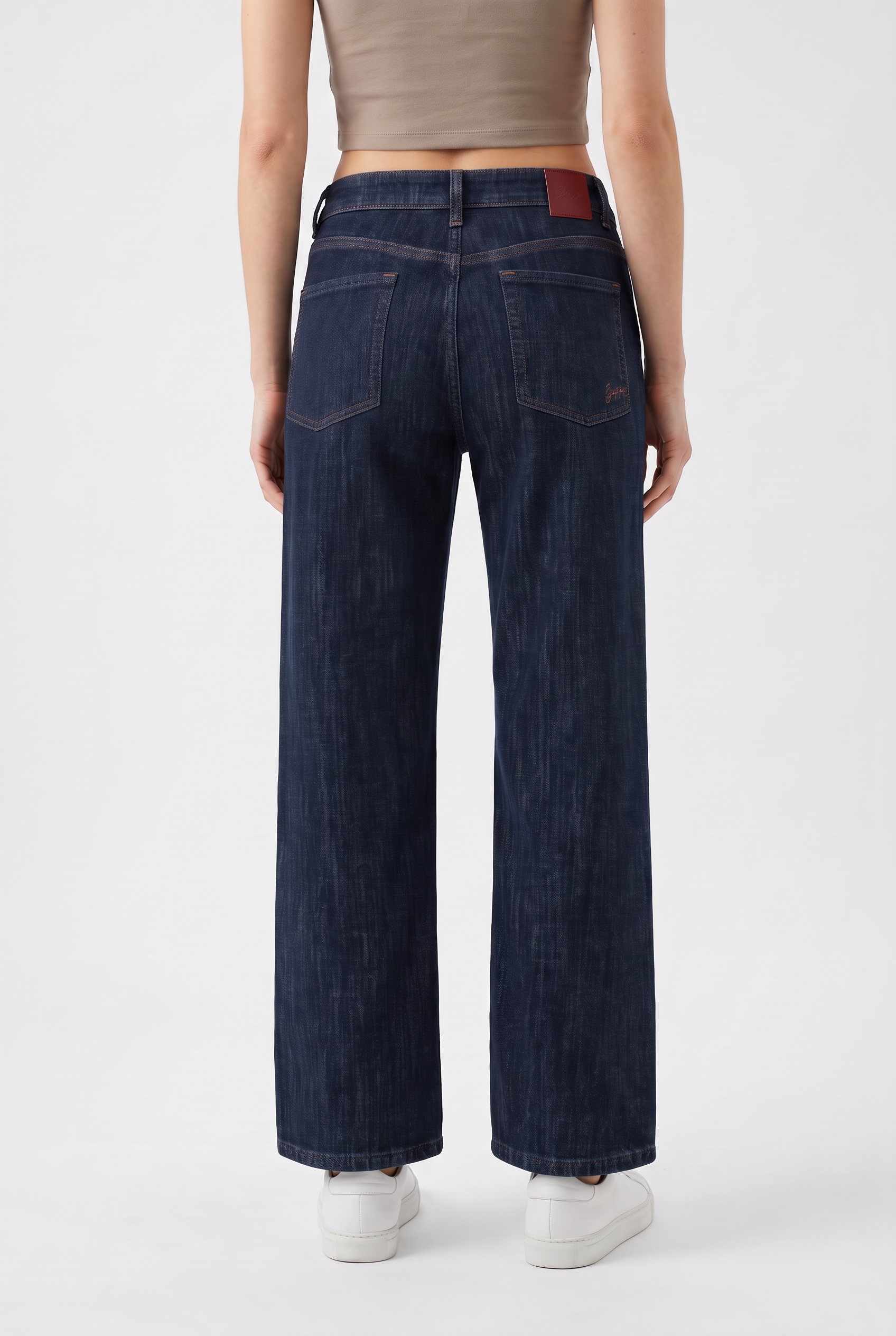 BOSS ORANGE Bootcut-Jeans »ANGELA MR 2.0 Premium Damenmode« mit Button-Fly-Verschluss, Mid Rise