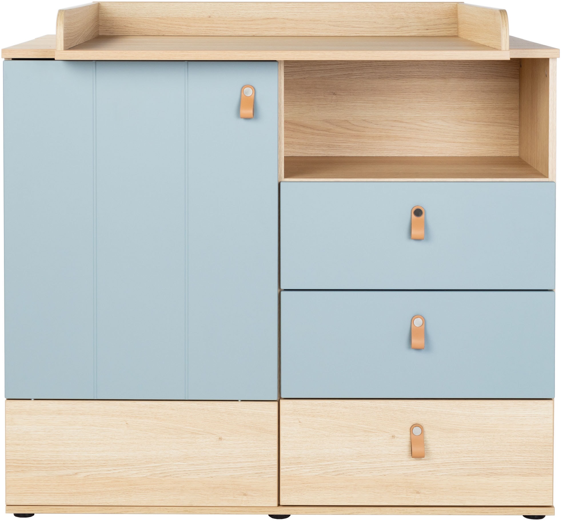 arthur berndt Babymöbel-Set »Babyzimmer-Set »Roofy« 2-teilig«, (Spar-Set, 2 tlg., Babymöbel-Set »Roofy« Kinderbett und Wickelkommode)