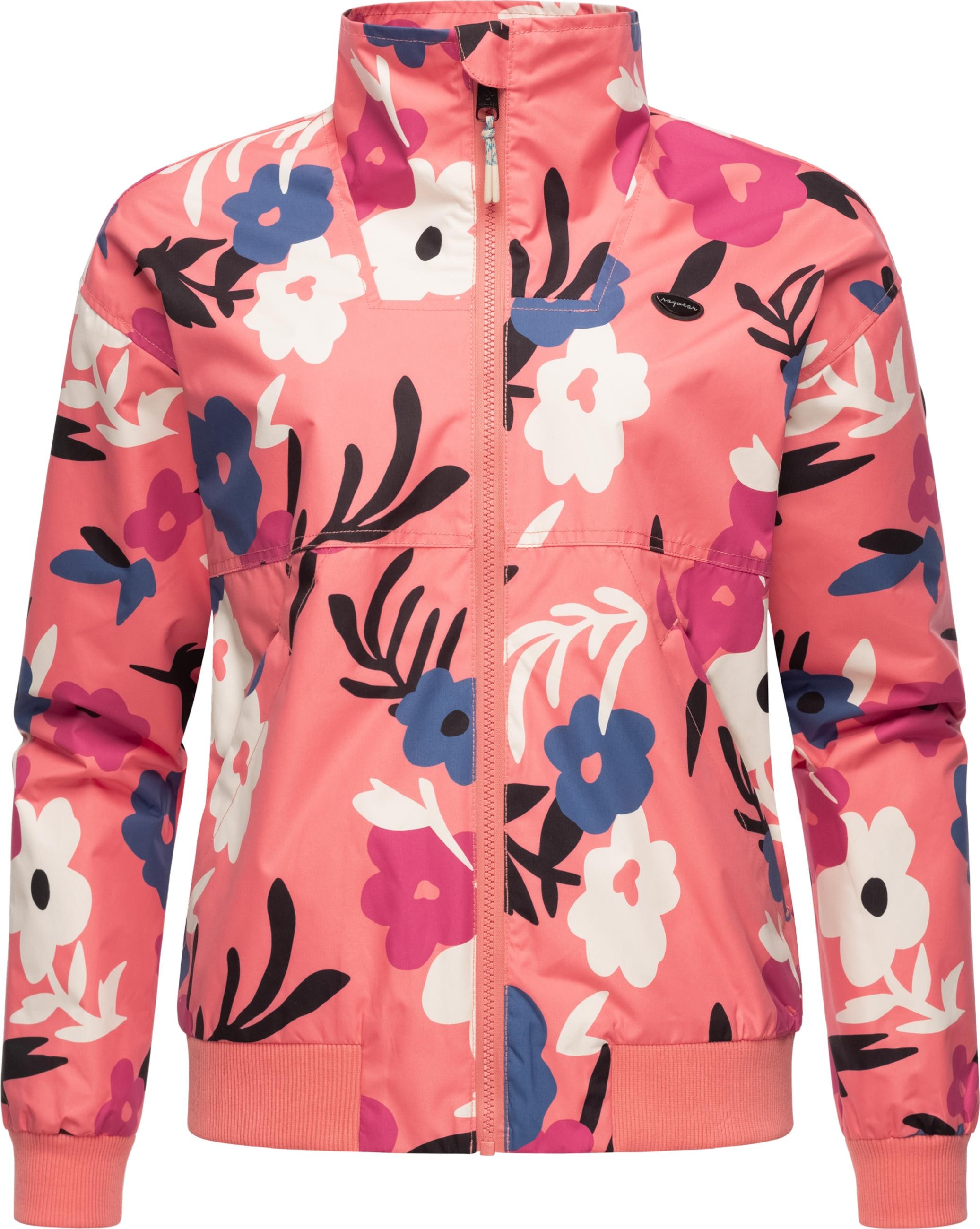 Ragwear Outdoorjacke »Übergangsjacke Goona Print«, ohne Kapuze, Oversize Übergangsjacke mit modischem Allover-Print