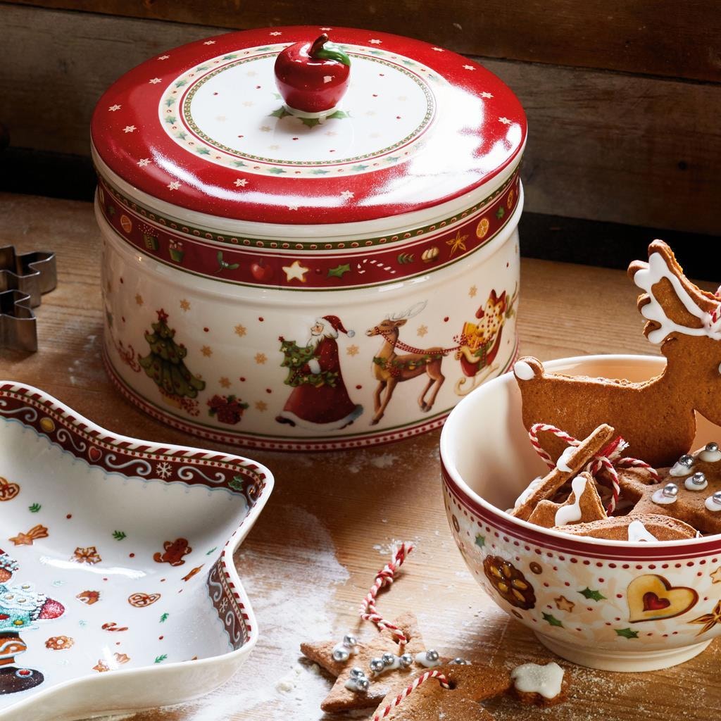 Villeroy & Boch Vorratsdose »Gebäckdosen-Set Winter Bakery Delight 3er Set bunt« Handwäsche wird empfohlen