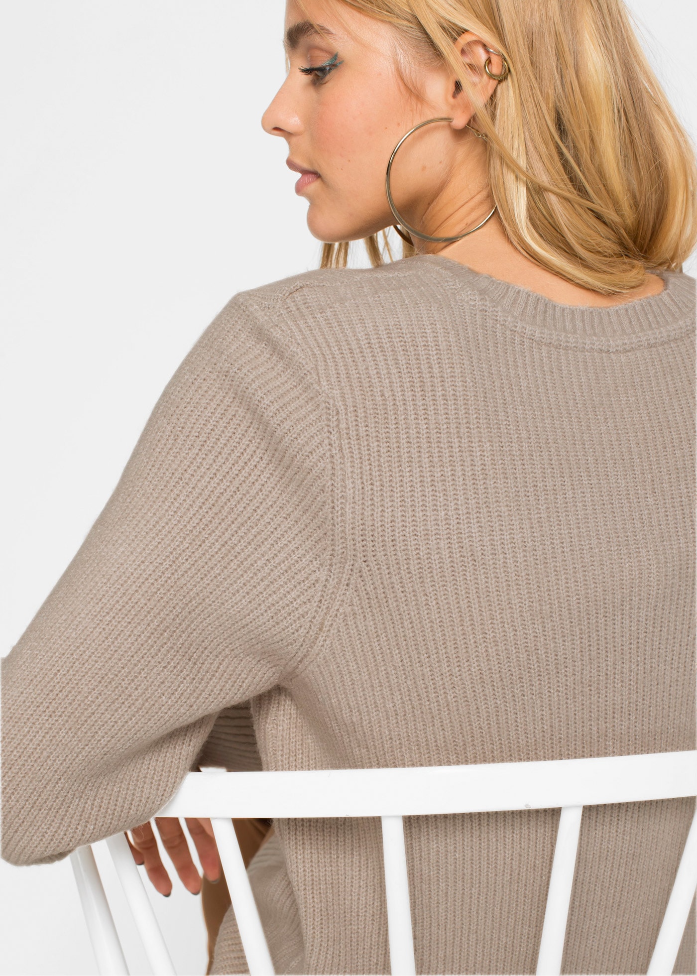bonprix Longpullover »Longpullover mit Knöpfen« Longpullover mit Knöpfen