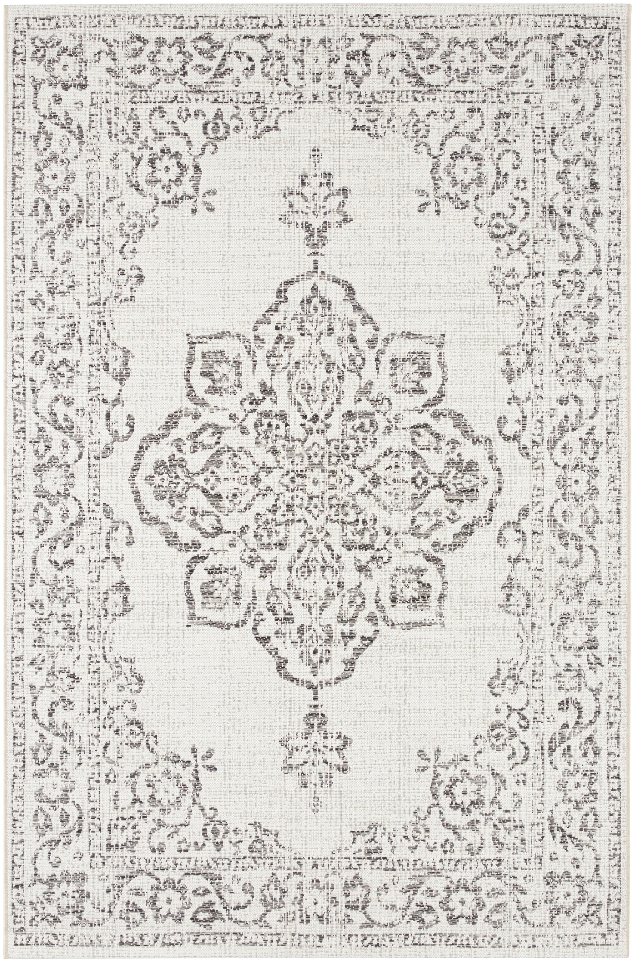 NORTHRUGS Teppich »Tilos«, rechteckig, 8 mm Höhe, In- & Outdoor, Kurzflor, Orientalisch, Vintage, Wohnzimmer, Garten