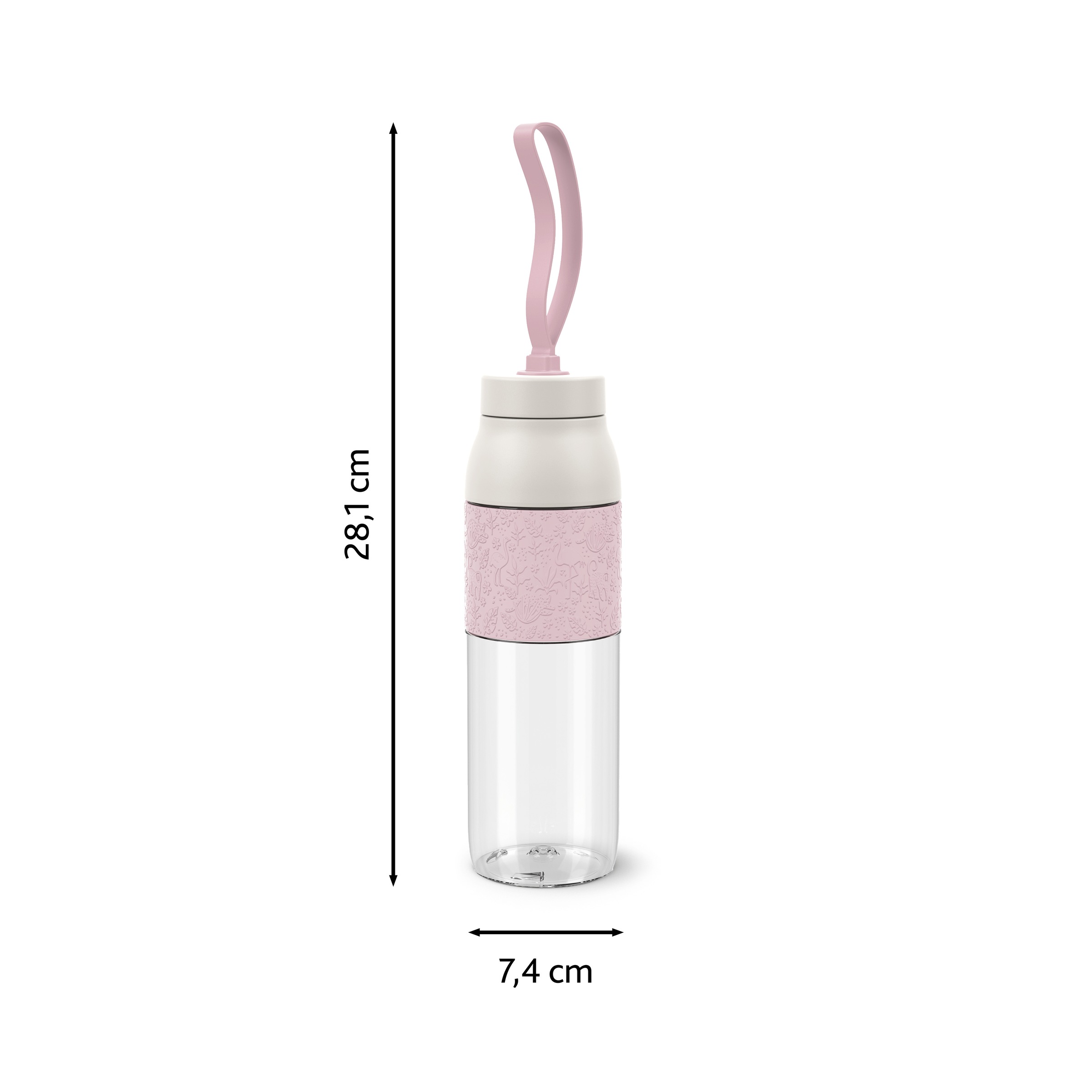 Emsa Trinkflasche »beYou Kids« einhändiges Öffnen, 100 % dicht, 0,5 Liter, Sieb, Mix & Match