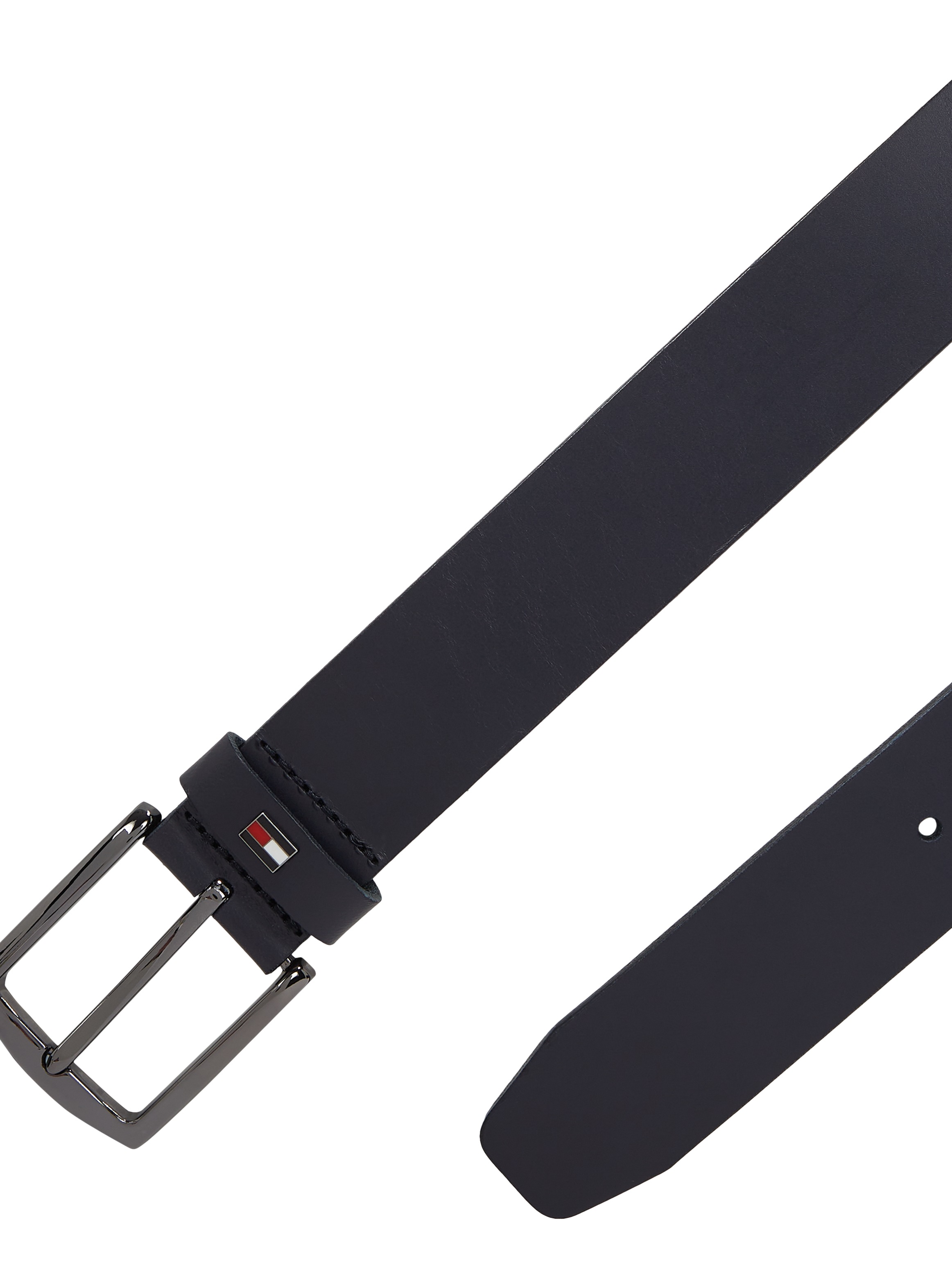 Tommy Hilfiger Ledergürtel »DENTON 3.5 EXT«, Einfachdornschließe, Metalllogo