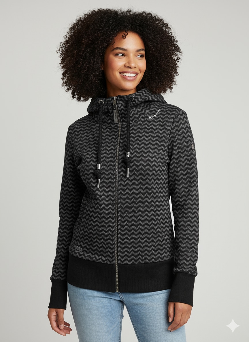 Ragwear Sweatjacke »YODA ZIP ZIG ZAG O«
