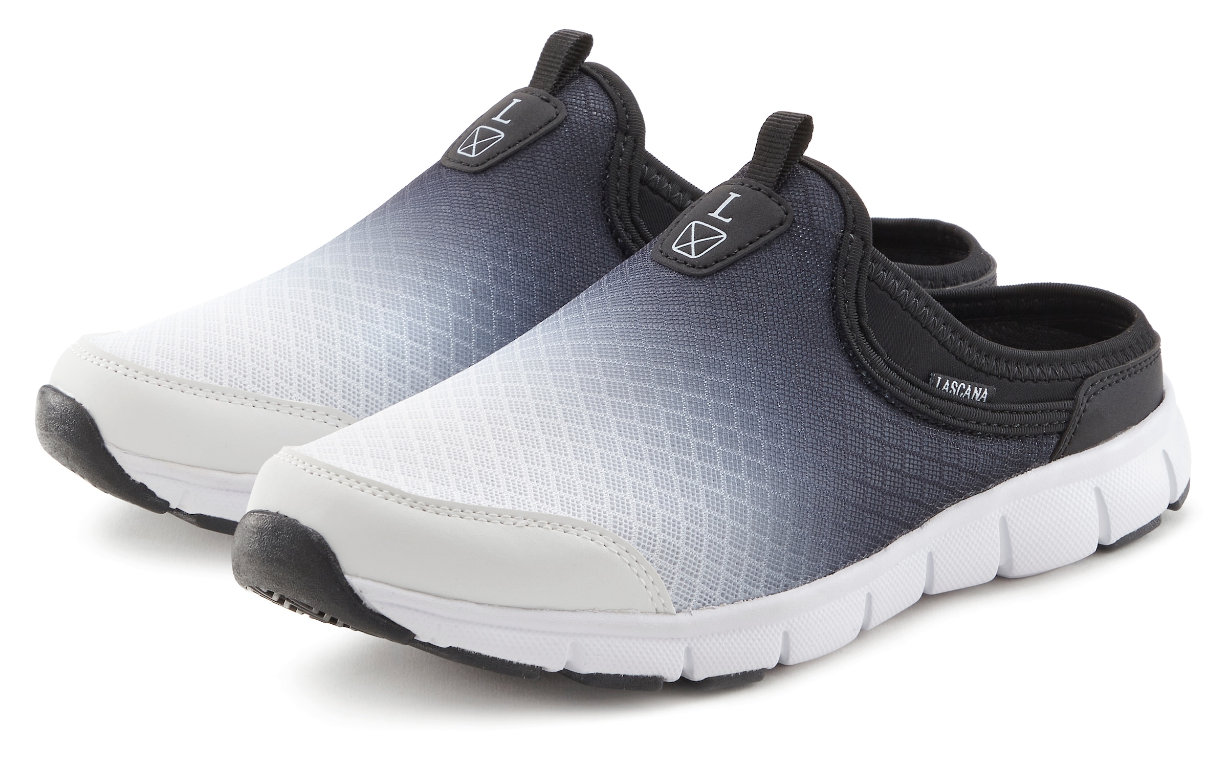 LASCANA Slip-On Sneaker, Halbschuh, Freizeitschuh, Sabot, Clogs aus leichtem Mesh-Material