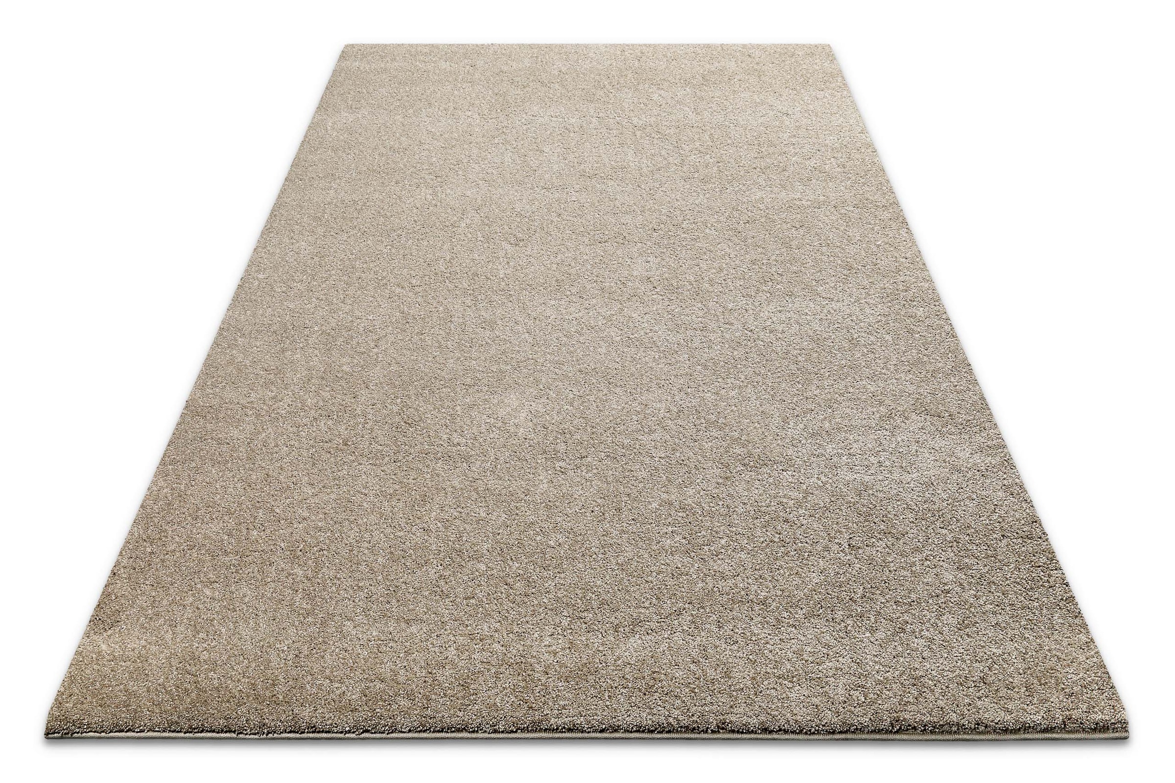 Wecon home Basics Hochflor-Teppich »Nova, auch als Läufer, auch quadratisch«, rechteckig, 25 mm Höhe, Shaggy gewebt, Läufer, robust, Wohnzimmer, Schlafzimmer
