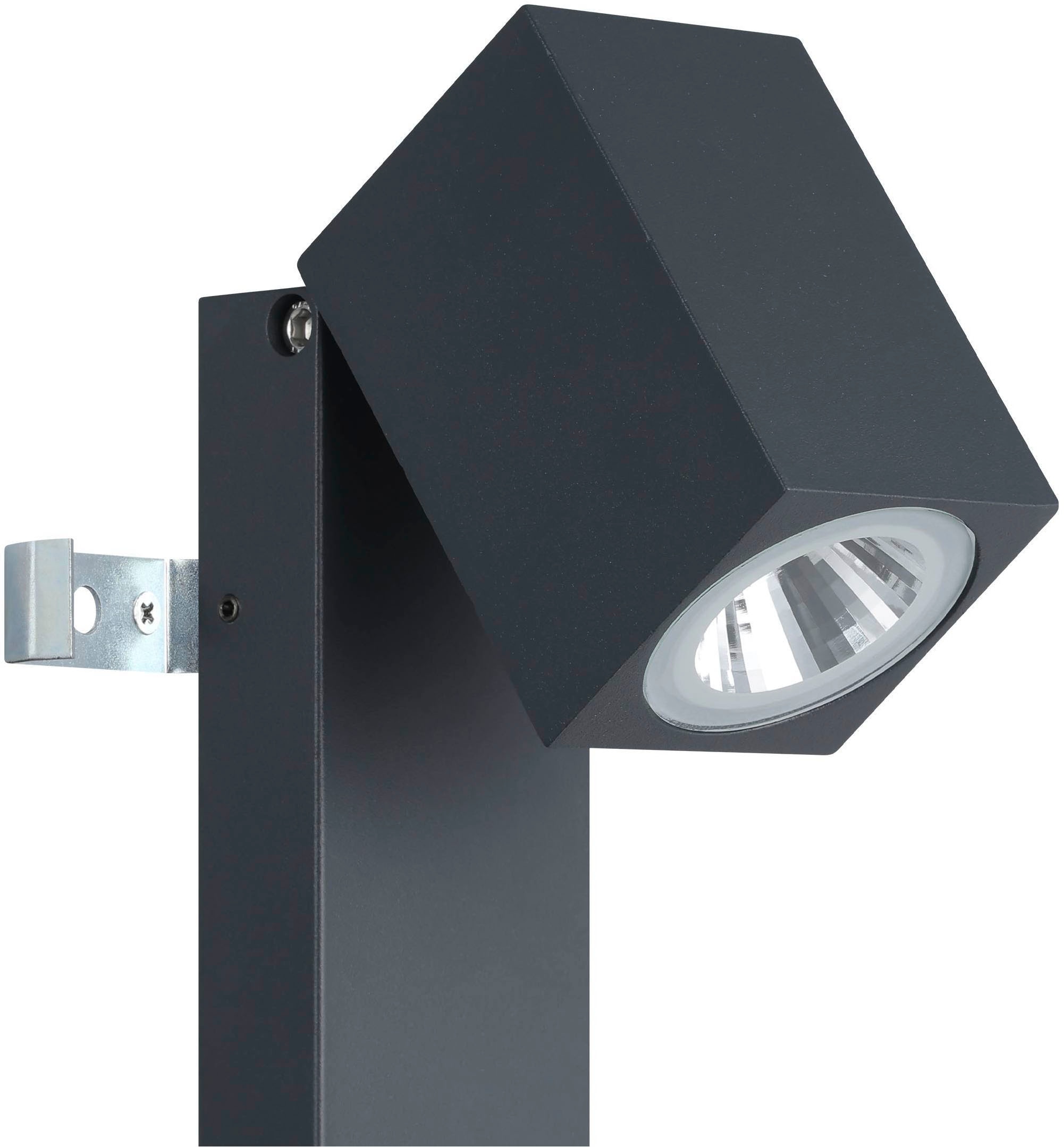 EGLO Wandleuchte »Sakeda Außen-Wandlampe, Außenleuchte, Aluguss, IP44, Außenlampe, Lampe« LED-Modul 1 Stk. Warmweiß Wand-/Deckenleuchte - L7 x H17 x AL10 cm - anthrazit - 1X5W inkl.