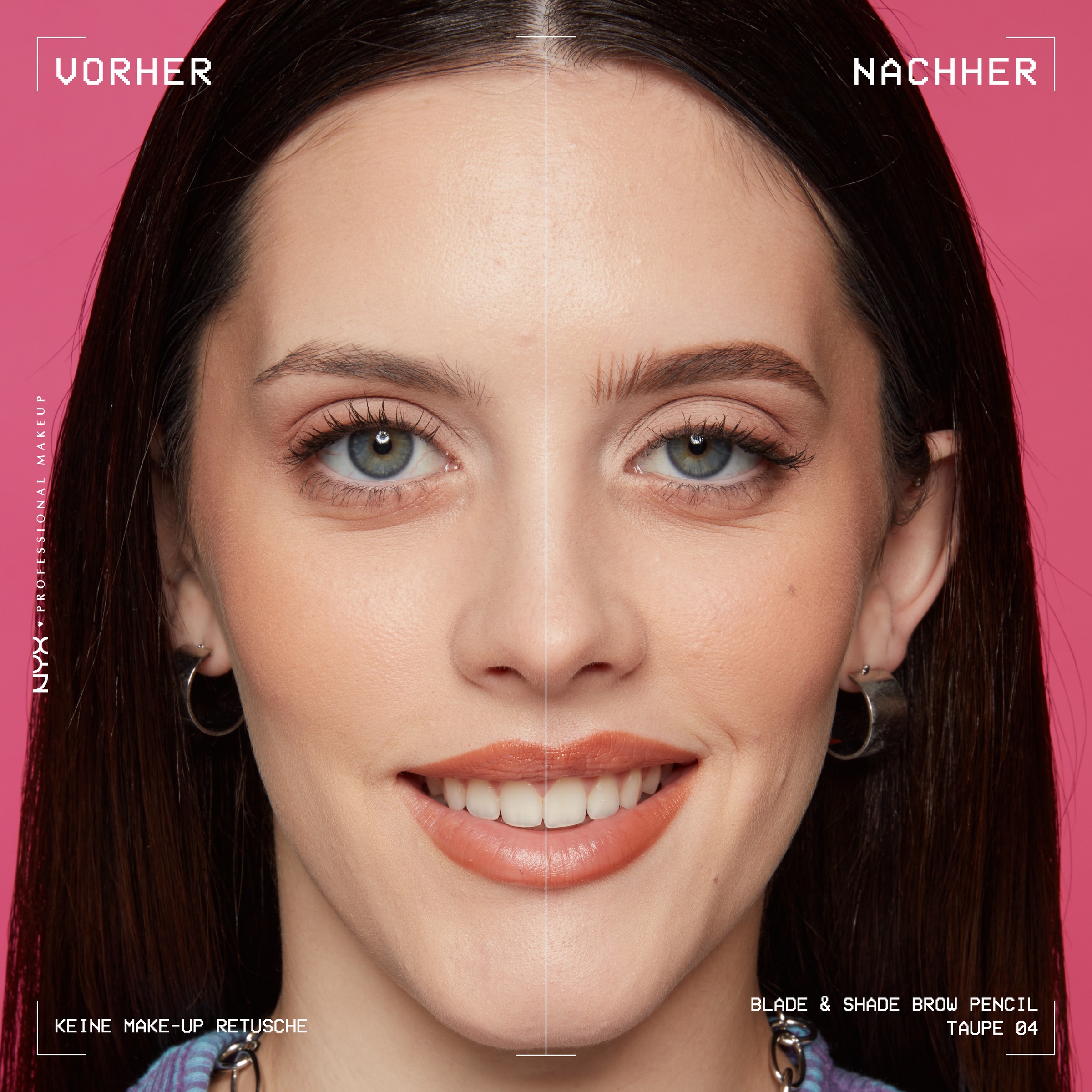 NYX Augenbrauenpflege »NYX Professional Makeup Blade & Shade Augenbrauenstift«