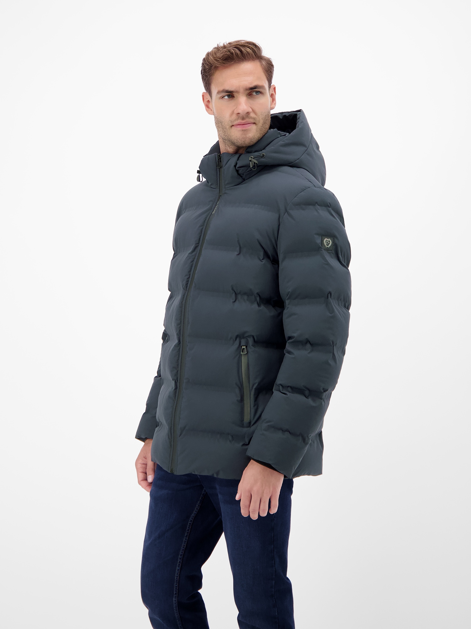 LERROS Winterjacke »LERROS Herren Winterjacke - smart und unkompliziert« mit Kapuze Wasserabweisend