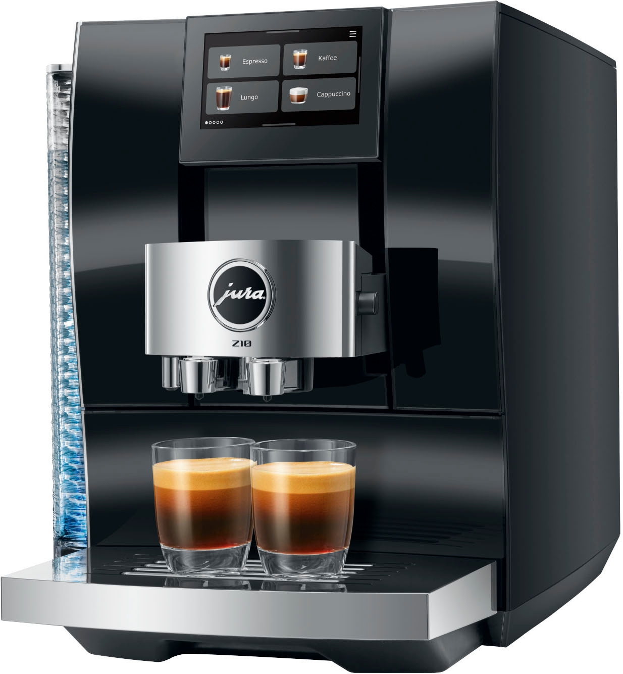 JURA Kaffeevollautomat »15615 Z10 Diamond Black (EB)« 51 Spezialitäten, Touch, Light & Cold Brew,