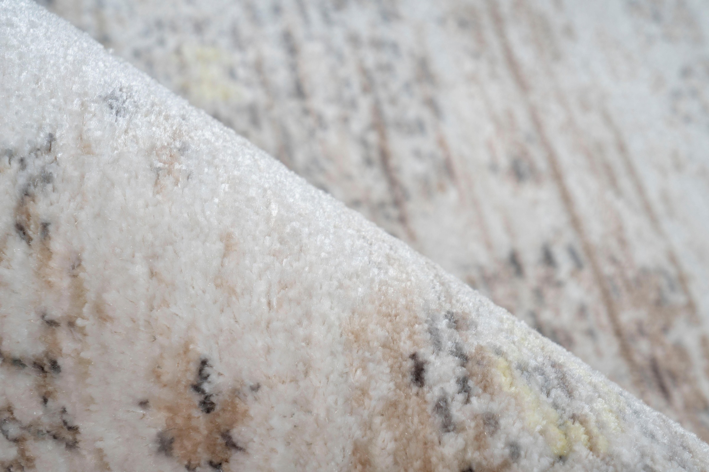 my home Teppich »Merle« rechteckig 5 mm Höhe Mit Fransen, Wohnzimmer