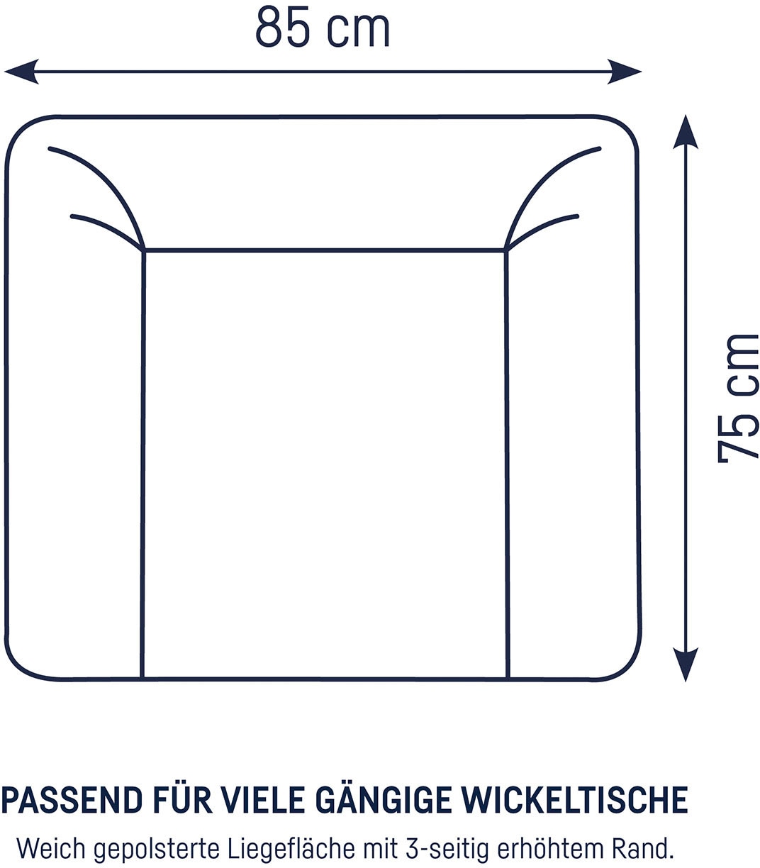 Julius Zöllner Wickelauflage »Softy, uni orange«, (1 tlg.), Made in Germany