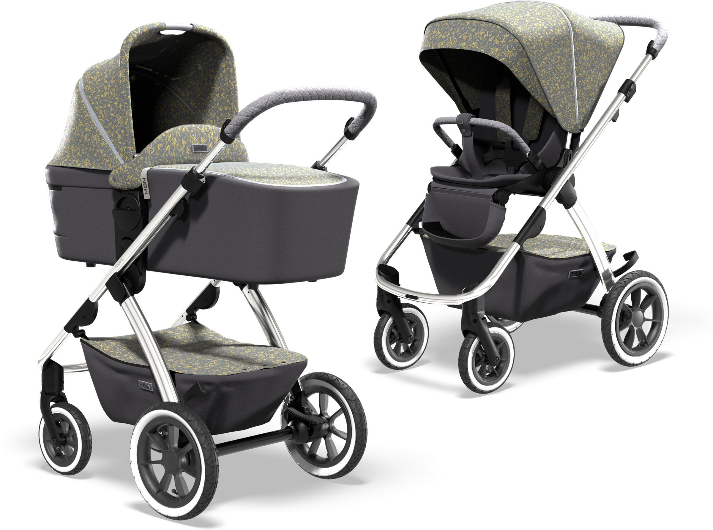 Moon Kombi-Kinderwagen »RELAXX Special Edition, Ice Flower«, 22 kg, mit Luftreifen; Kinderwagen