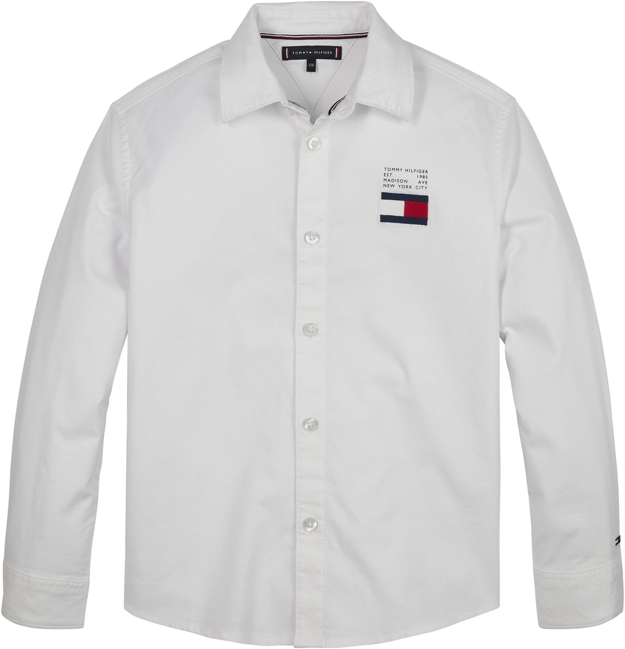 Tommy Hilfiger Langarmhemd »TH FLAG OXFORD SHIRT«, mit Tommy Hilfiger Markenlabel & Flag kaufen