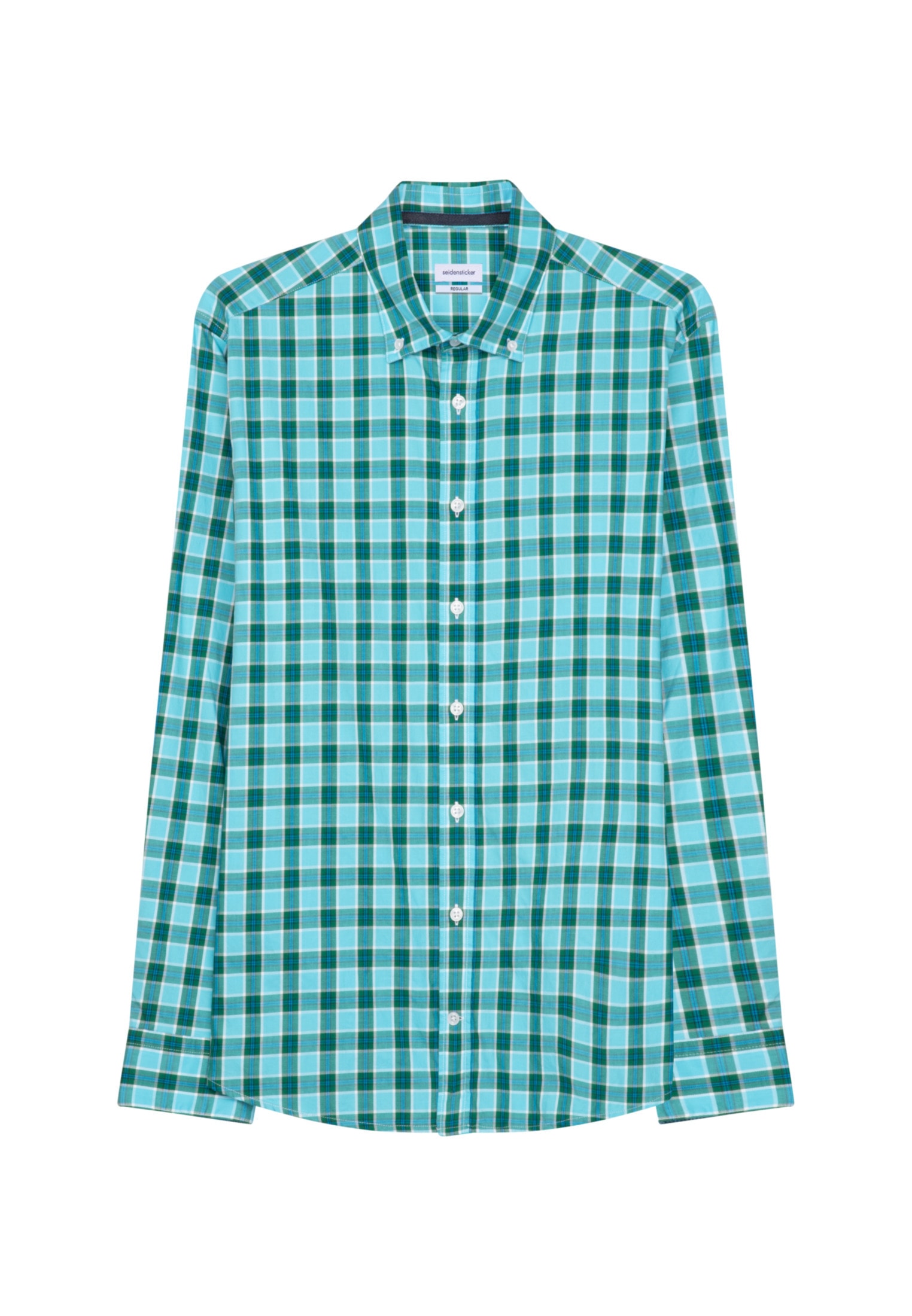 seidensticker Businesshemd »Schwarze Rose«, Regular Langarm Button-Down-Kragen Karo