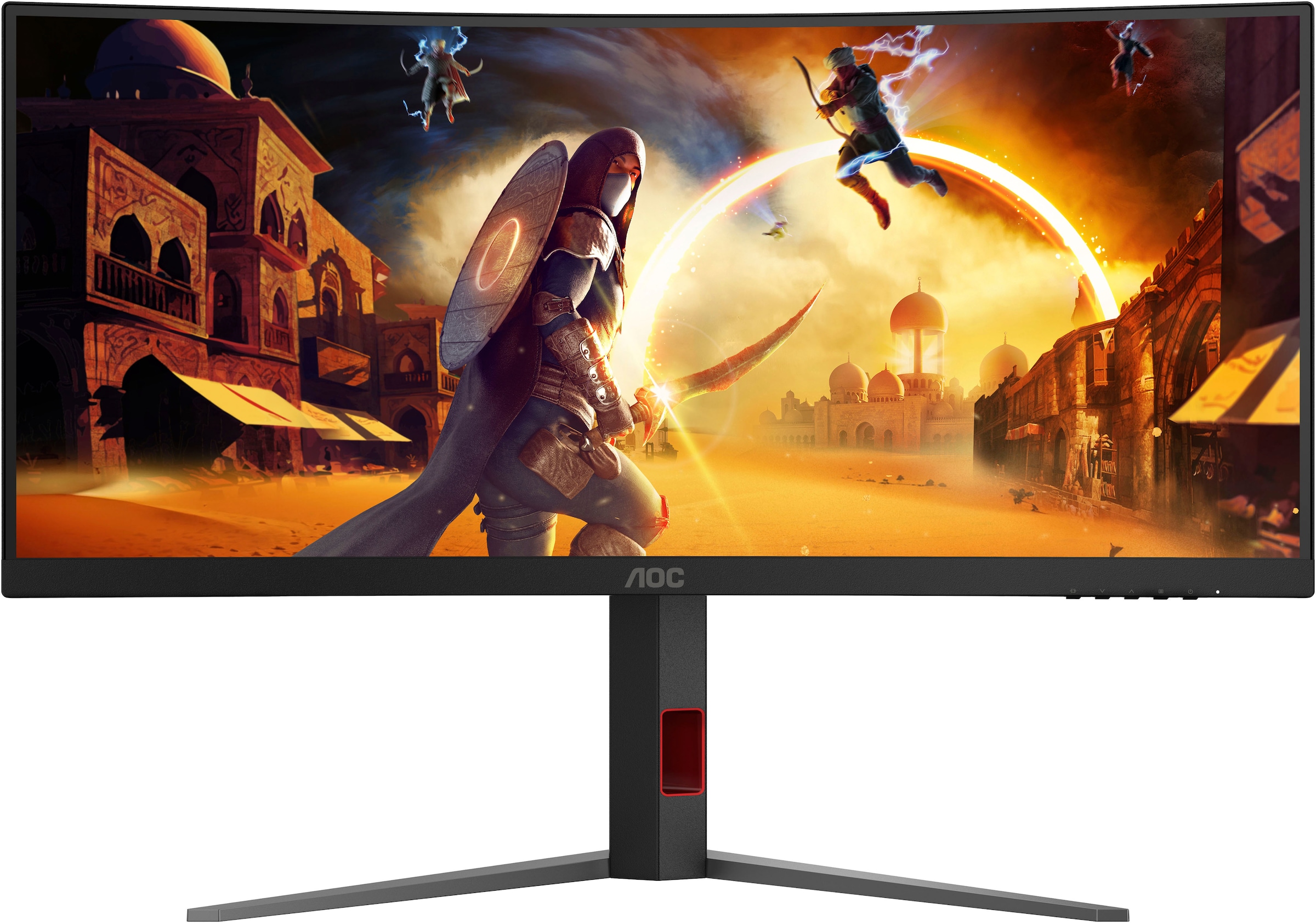 AOC Curved-Gaming-Monitor »CU34G4« 86 cm/34 ″  3440 x 1440 px Wide Quad HD 1 Reaktionszeit 180 Hz