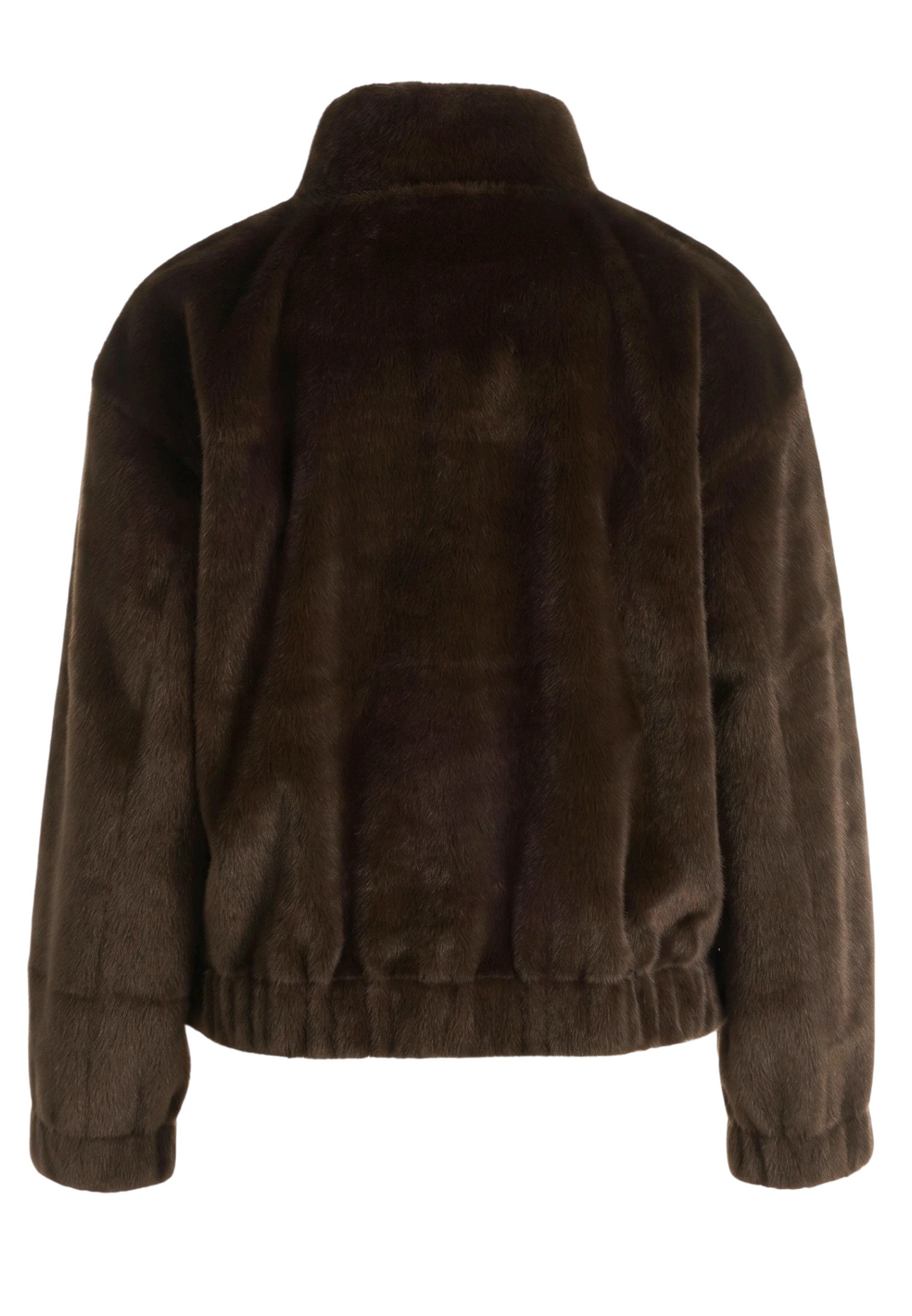 Zero Plüschjacke »Plüschjacke mit Stehkragen«