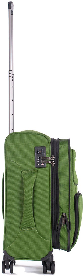 Stratic Weichgepäck-Trolley »Bendigo Light + S, green«, 4 Rollen, Handgepäck Reisekoffer Reisegepäck TSA-Zahlenschloss