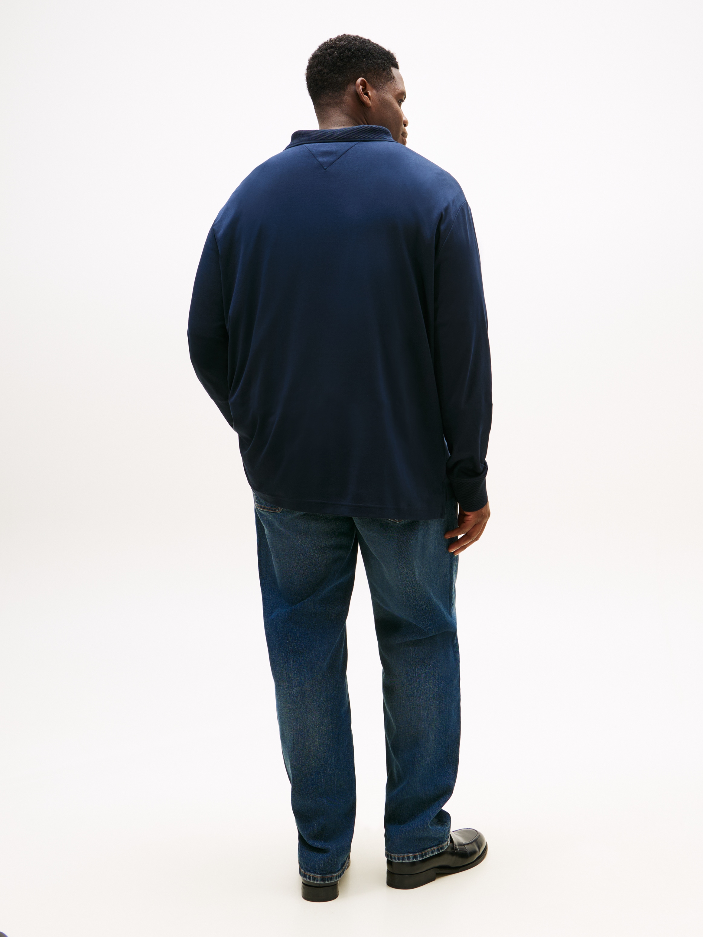 Tommy Hilfiger Big & Tall Langarm-Poloshirt »ZIP INTERLOCK POLO« Große Größen