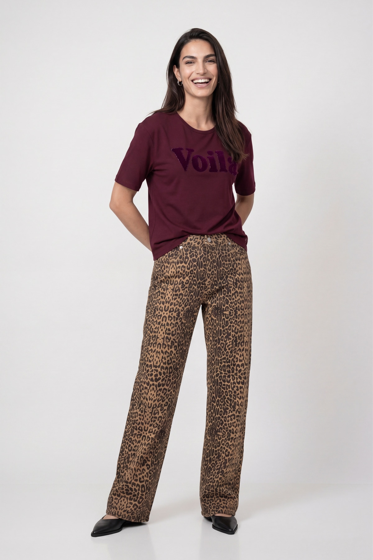 Monari T-Shirt »Shirt Voilá« Regular fit mit Rundhalsausschnitt