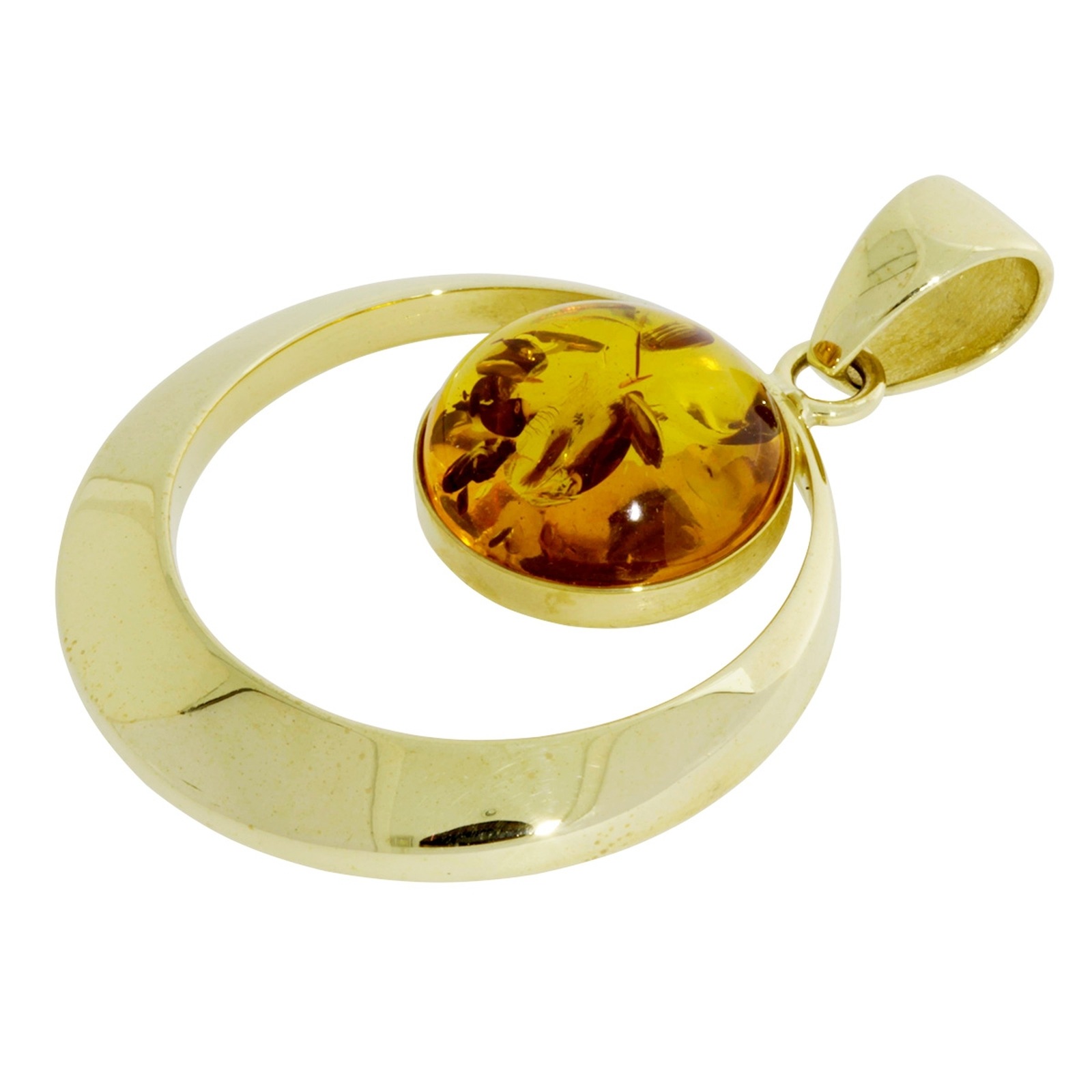 OSTSEE-SCHMUCK Kettenanhänger »- Lenka - Gold 333/000 - Bernstein«