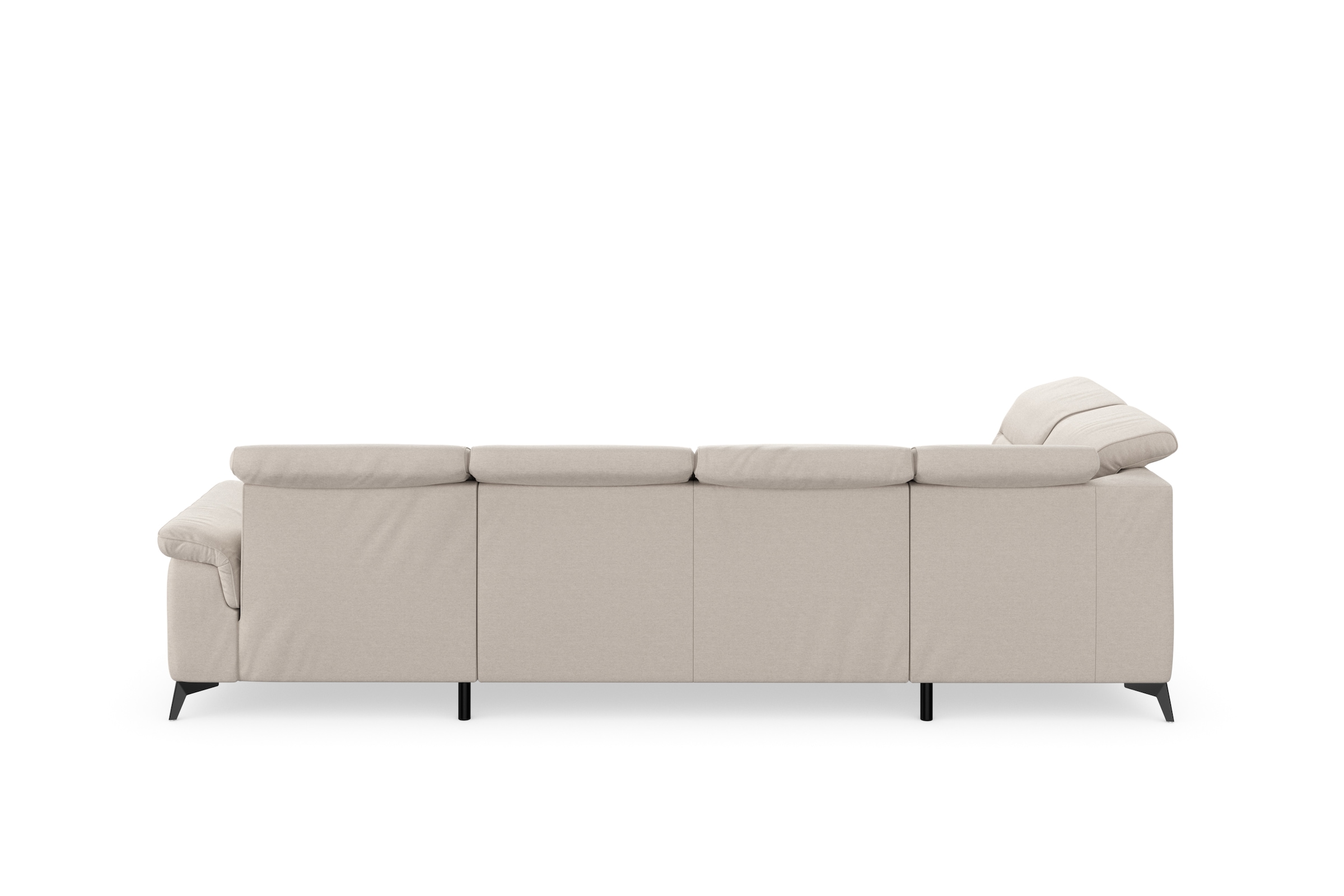 sit&more Wohnlandschaft »Sinatra U-Form«, optional mit Kopfteilverstellung und Armteilfunktion, Metallfüße
