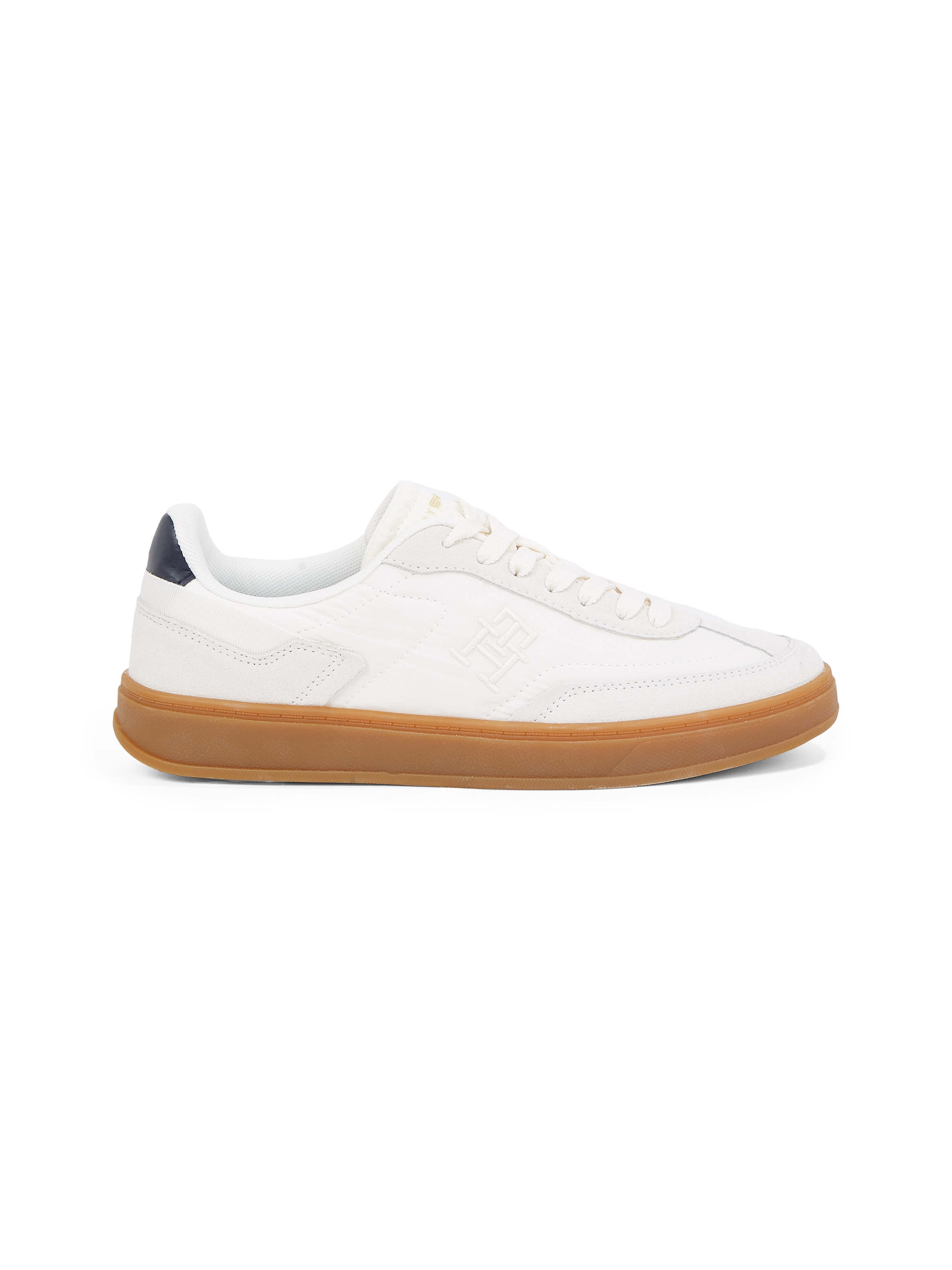 Tommy Hilfiger Plateausneaker »TH HERITAGE SNEAKER«, Freizeitschuh, Halbschuh, Schnürschuh mit Logostickerei
