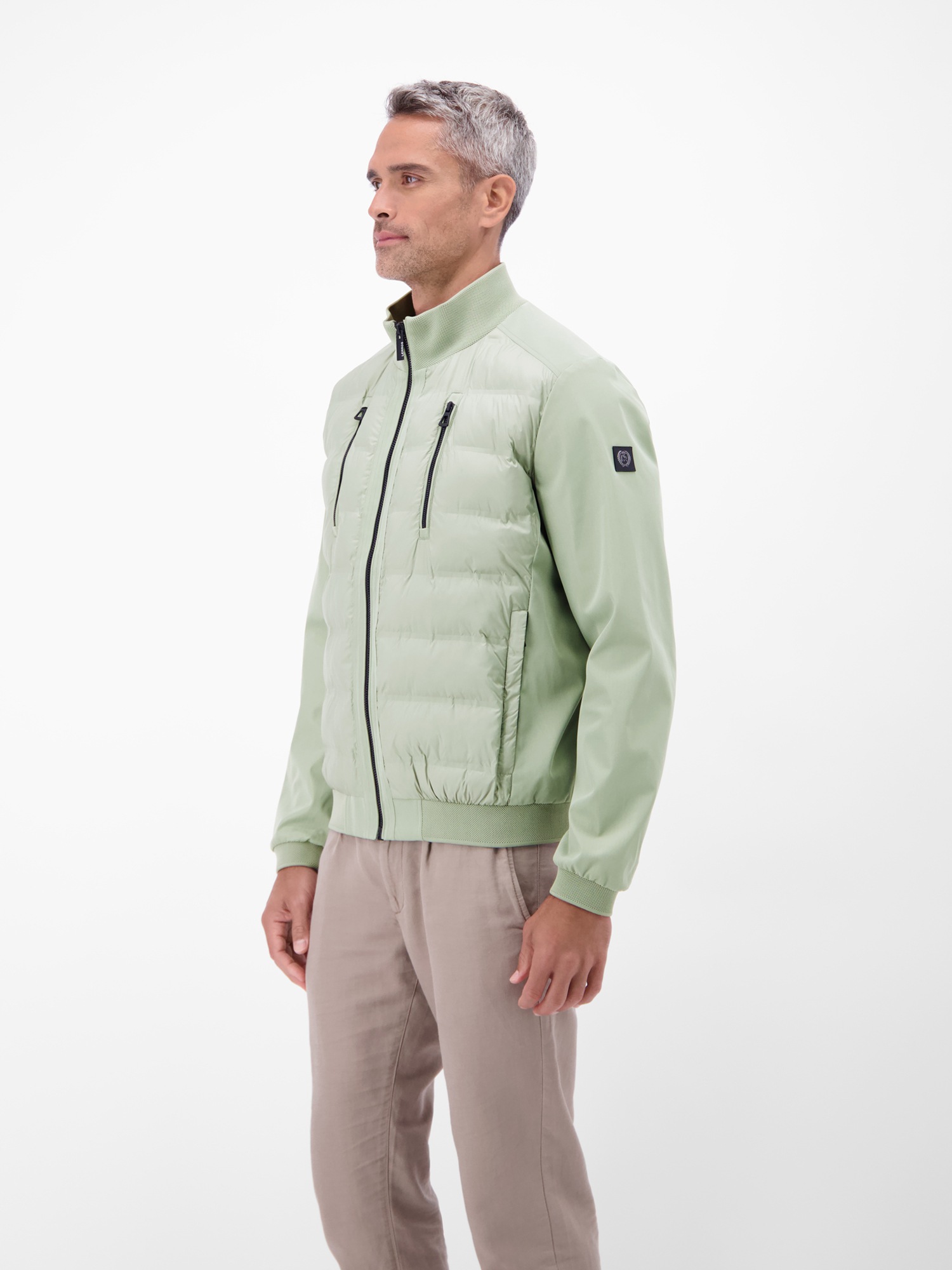 LERROS Outdoorjacke »Sportliche Hybrid-Jacke« ohne Kapuze Wasser- und windabweisend, leicht gefüttert, langarm, Brusttaschen