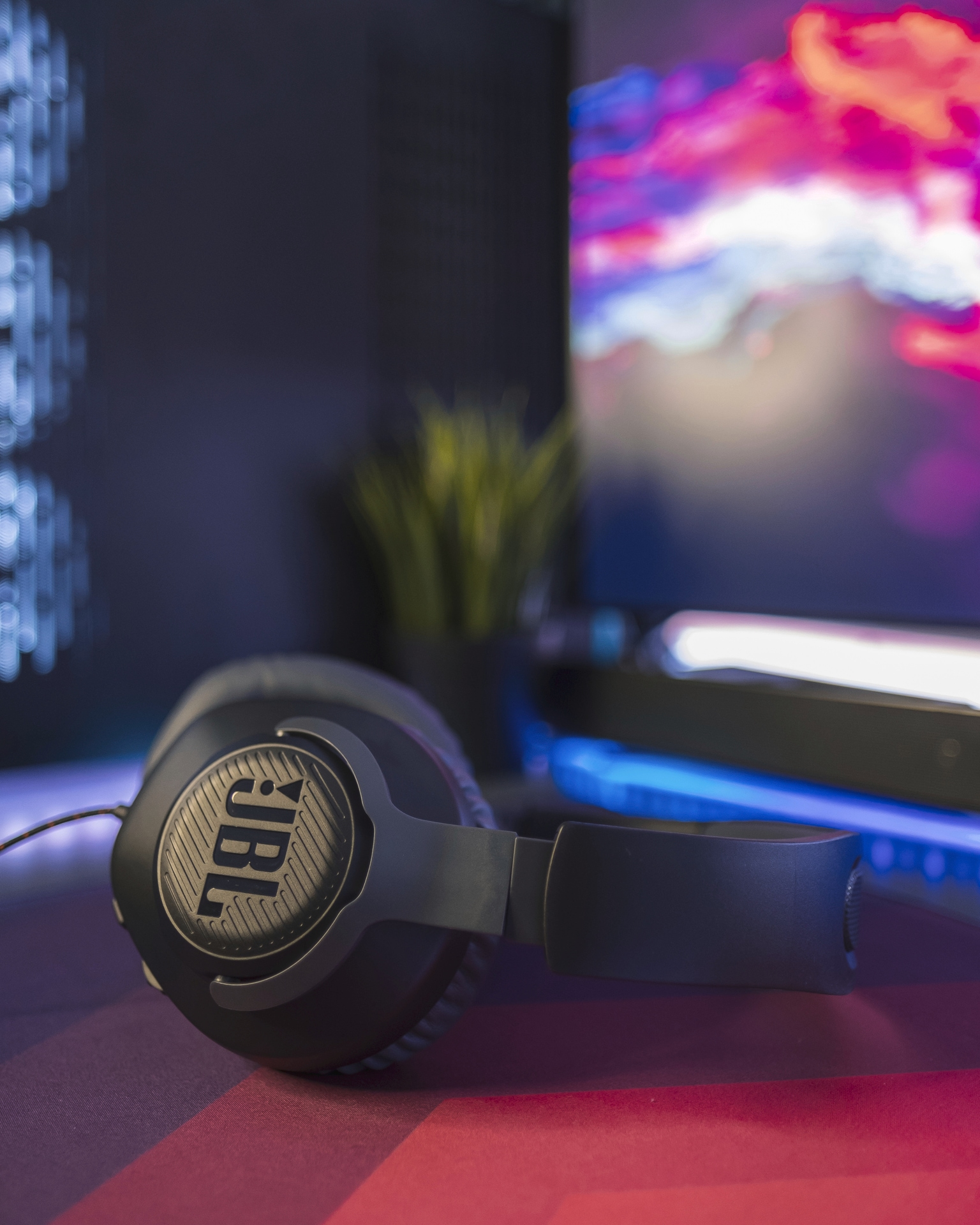 JBL On-Ear-Kopfhörer »Quantum 100«, Mikrofon abnehmbar, kabelgebunden, JBL QuantumSOUND Signature