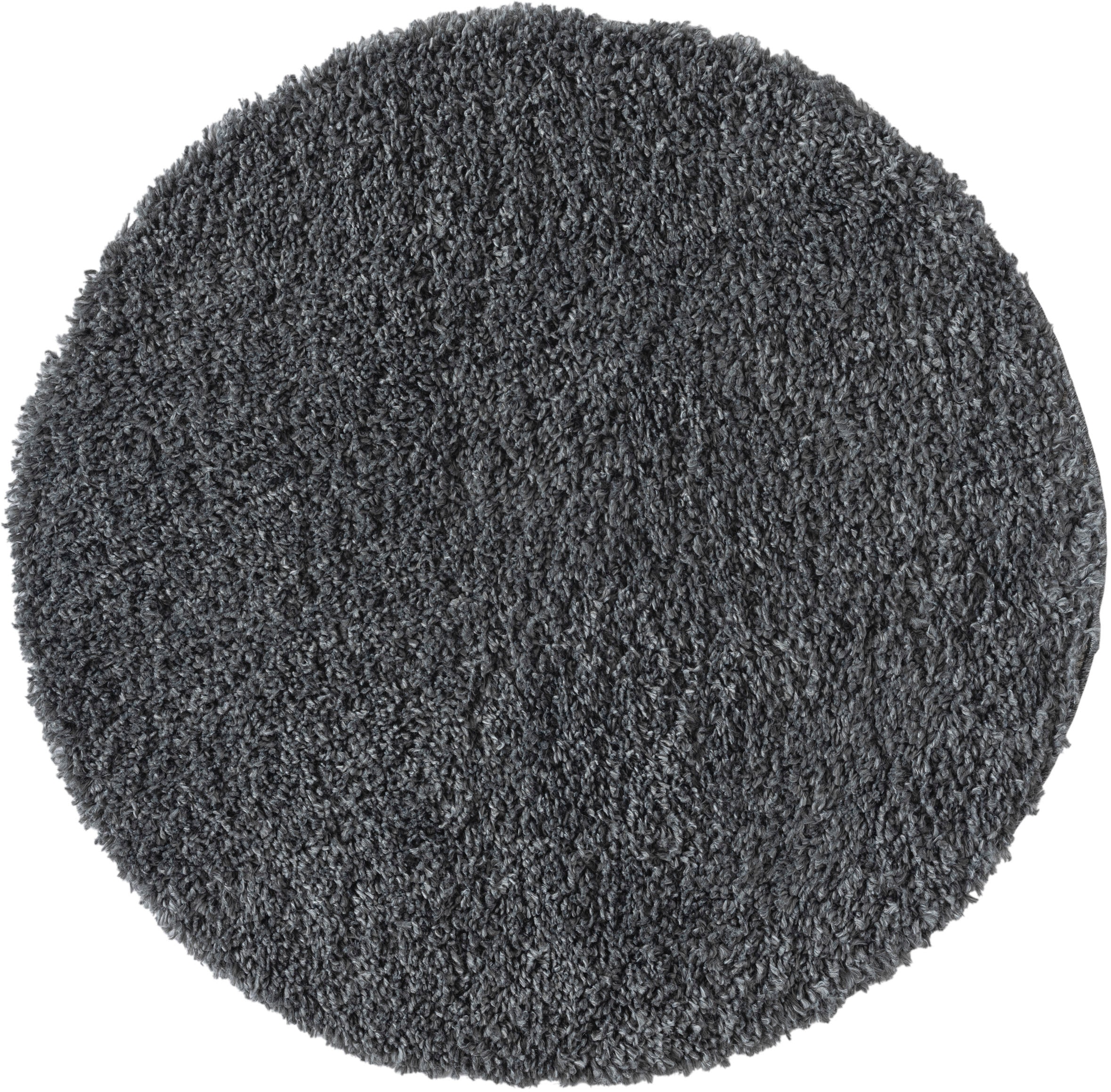 OTTO home Hochflor-Teppich »Banji« rund 37 mm Höhe Uni Farben, weich und flauschig, auch als rechteckig erhältlich