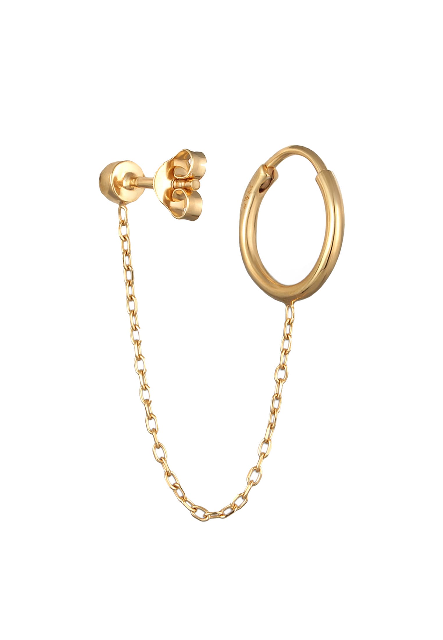 Elli Ohrklemme »Ohrringe Doppelter Piercing 2-Loch Ohrring 925 Silber«