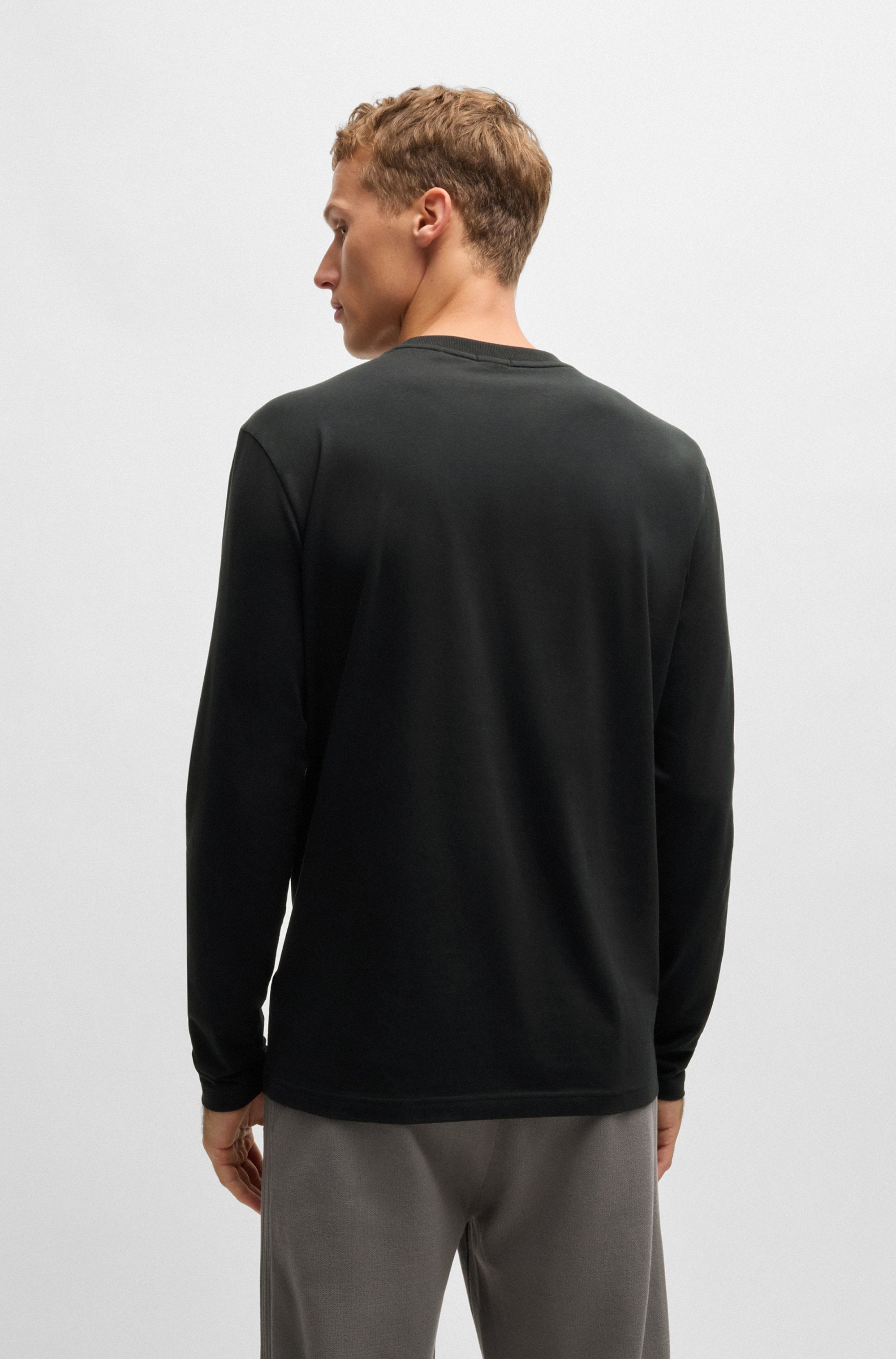 BOSS GREEN Langarmshirt »Tee Long« mit Rundhalsausschnitt