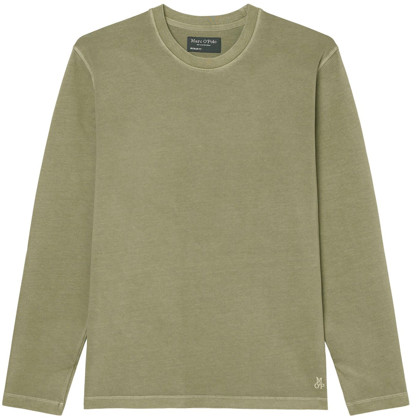 Marc O'Polo Langarmshirt »T-shirt, long sleeve, crew neck, embroidery«