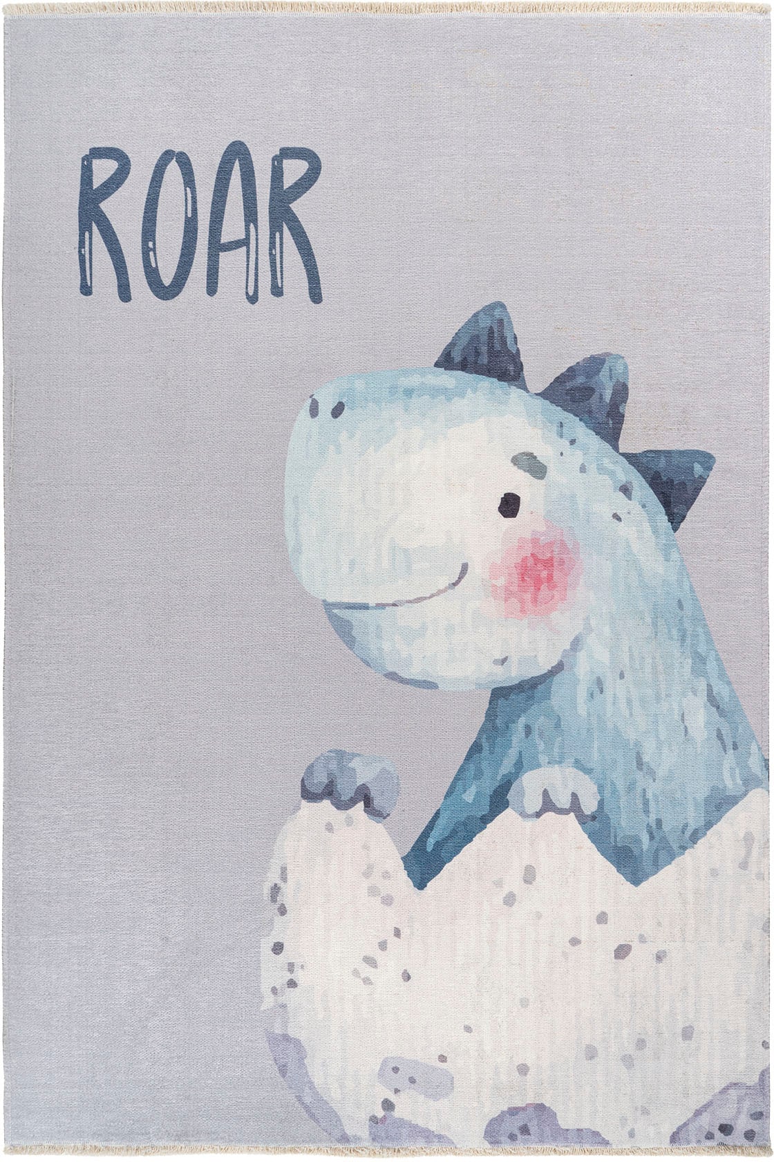 Obsession Kinderteppich »My Greta 616« rechteckig 6 mm Höhe Kurzflor, Motiv Drache, mit Fransen, Kinderzimmer