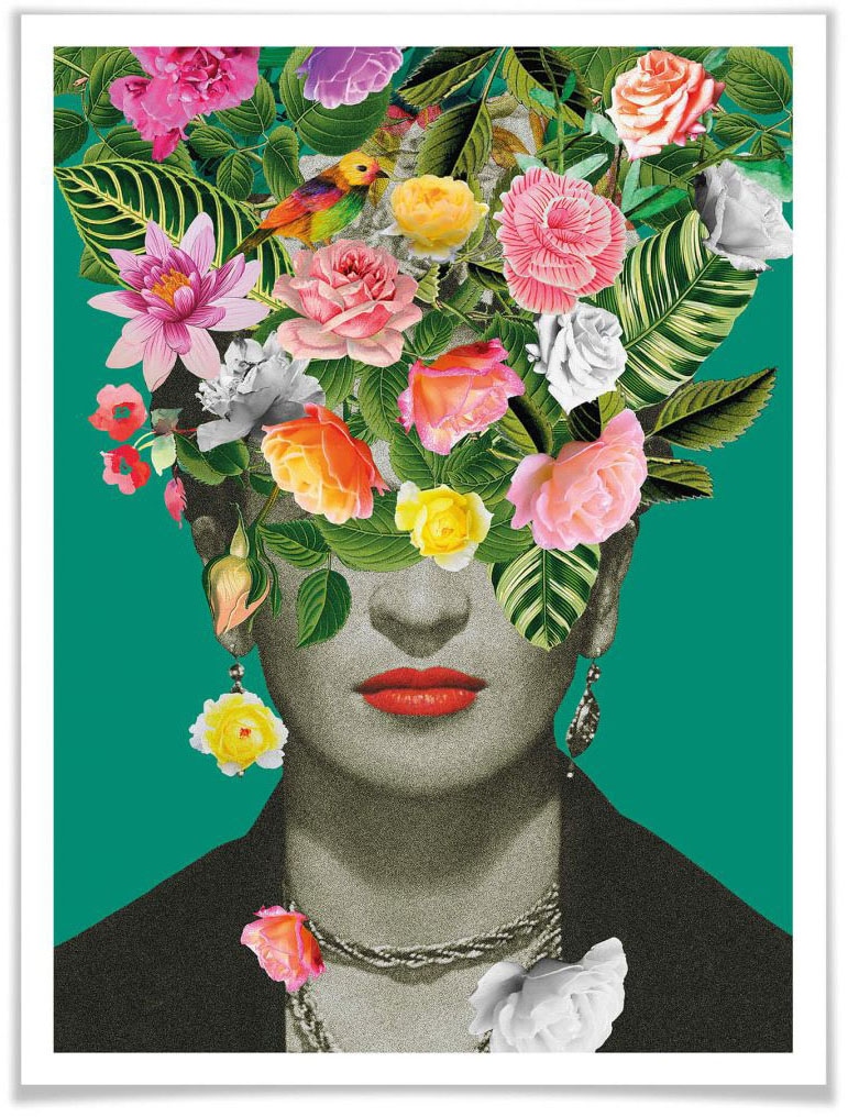 Floral Schriftzug, Wall-Art St.) Studio«, (1 »Frida OTTO bei Poster online