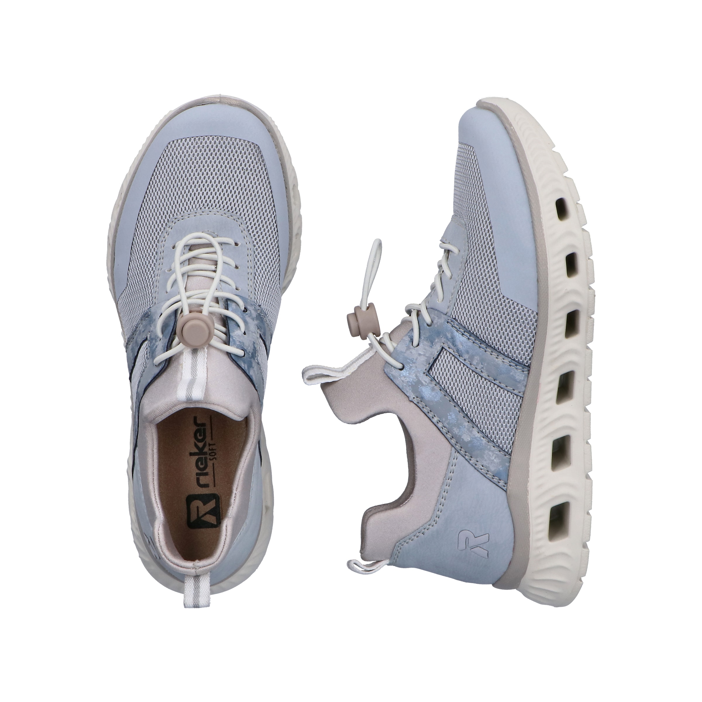 RIEKER Sport Slip-On Sneaker  Sportschuh, Halbschuh, Freizeitschuh in veganer Verarbeitung